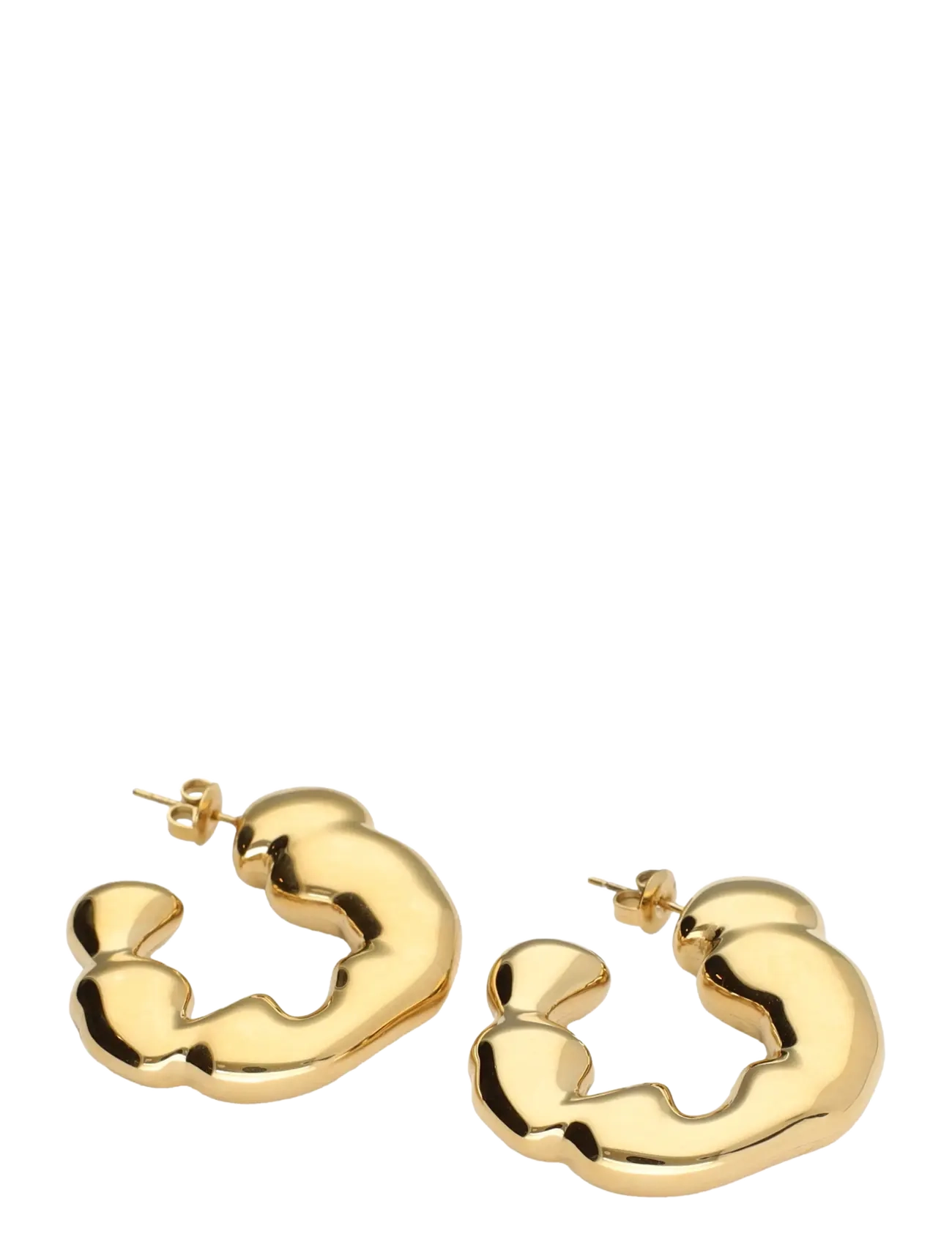 My Jewellery - Earring hoops organic - hoops - gold - 1