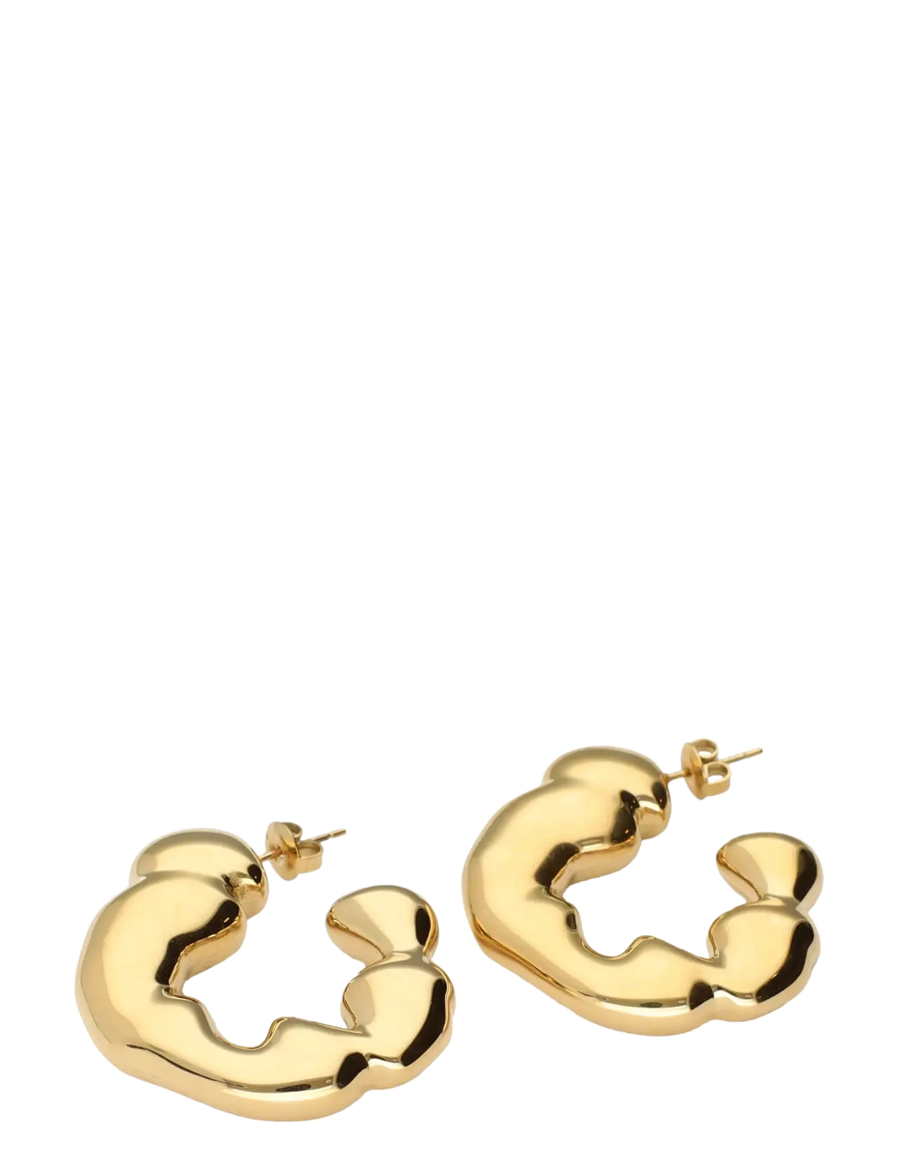 My Jewellery - Earring hoops organic - hoops - gold - 2