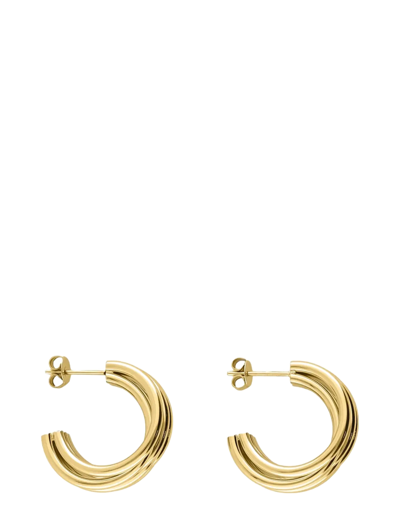 My Jewellery Earring multi row hoop small - Accessoires - GOLD / gold