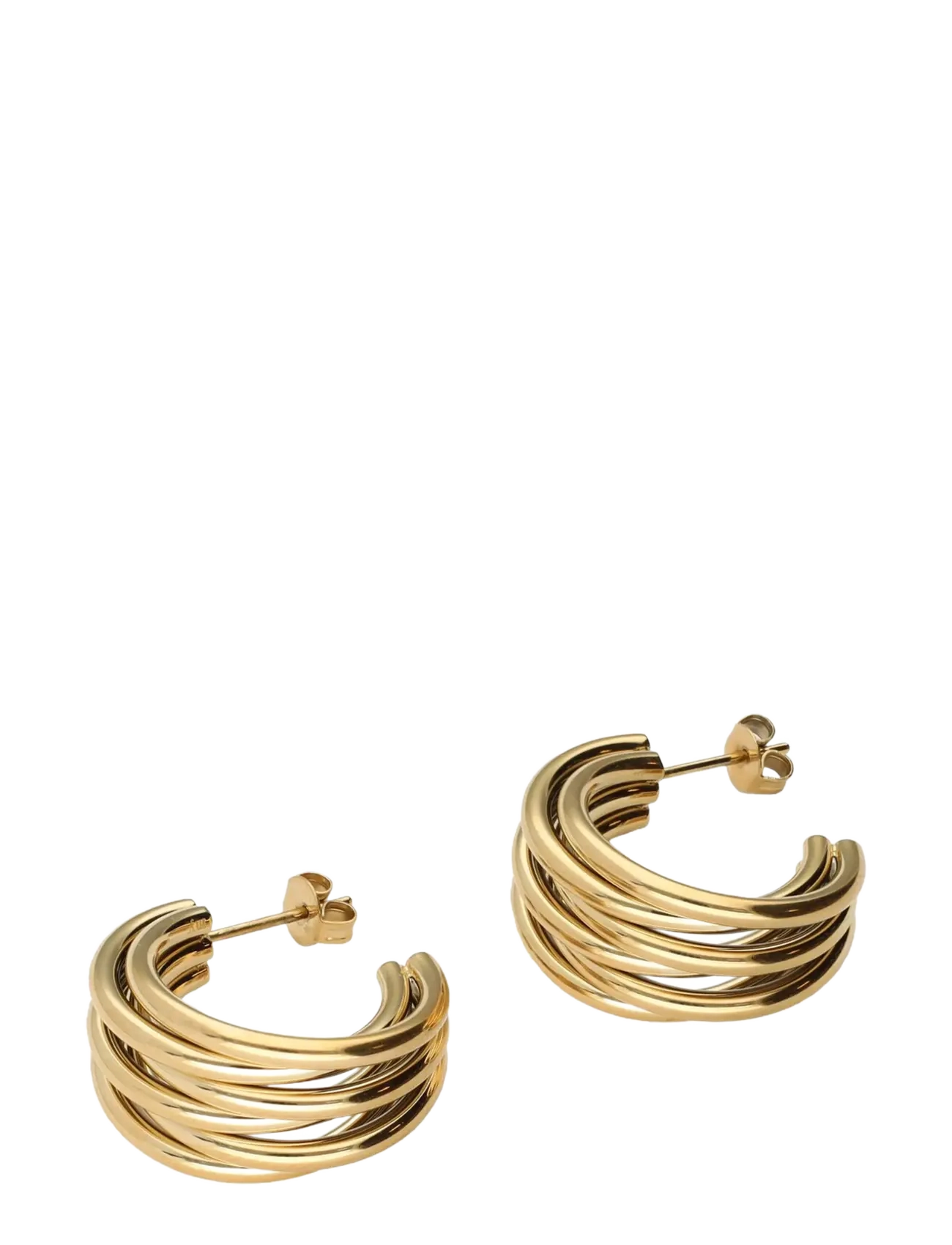 My Jewellery - Earring multi row hoop small - creoler & hoops - gold - 2