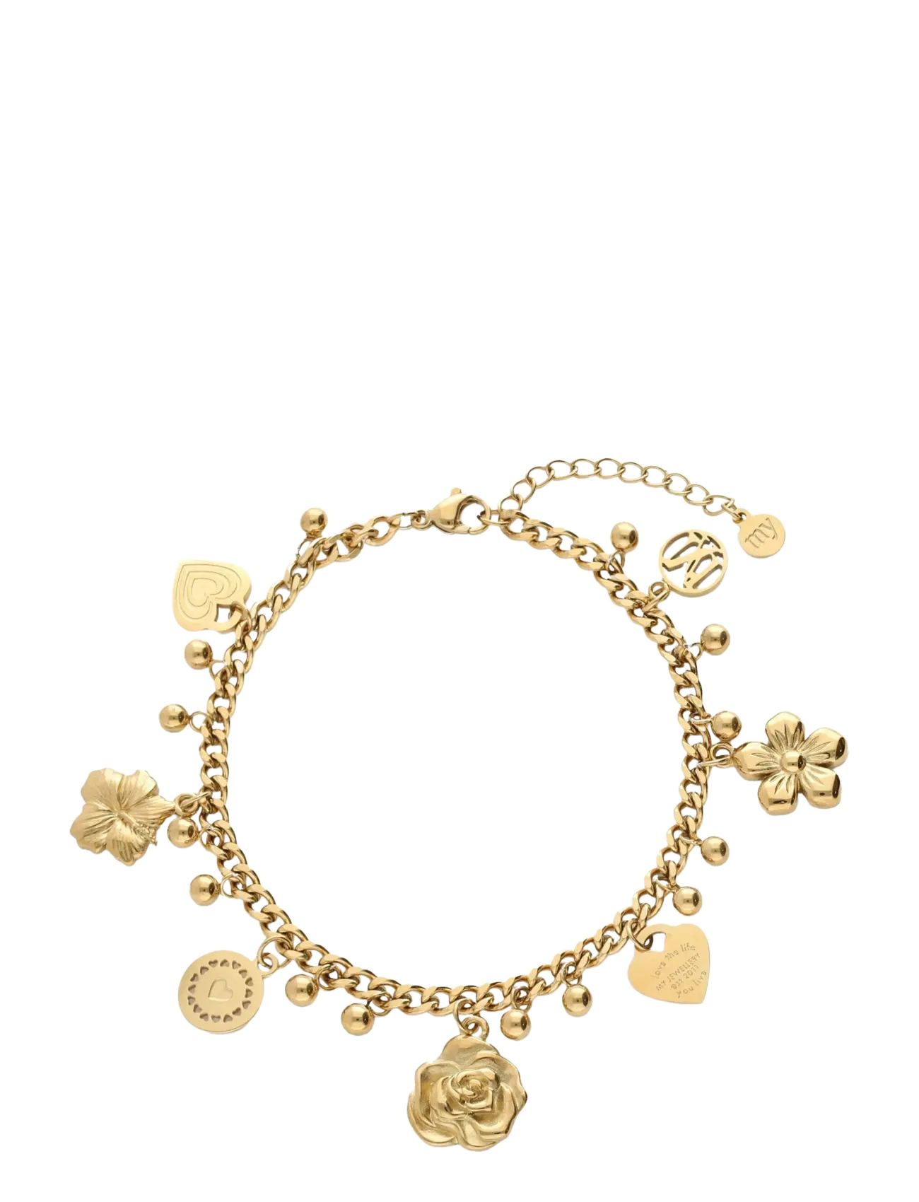 My Jewellery Bracelet candy flowers - Nyheder - GOLD / gold