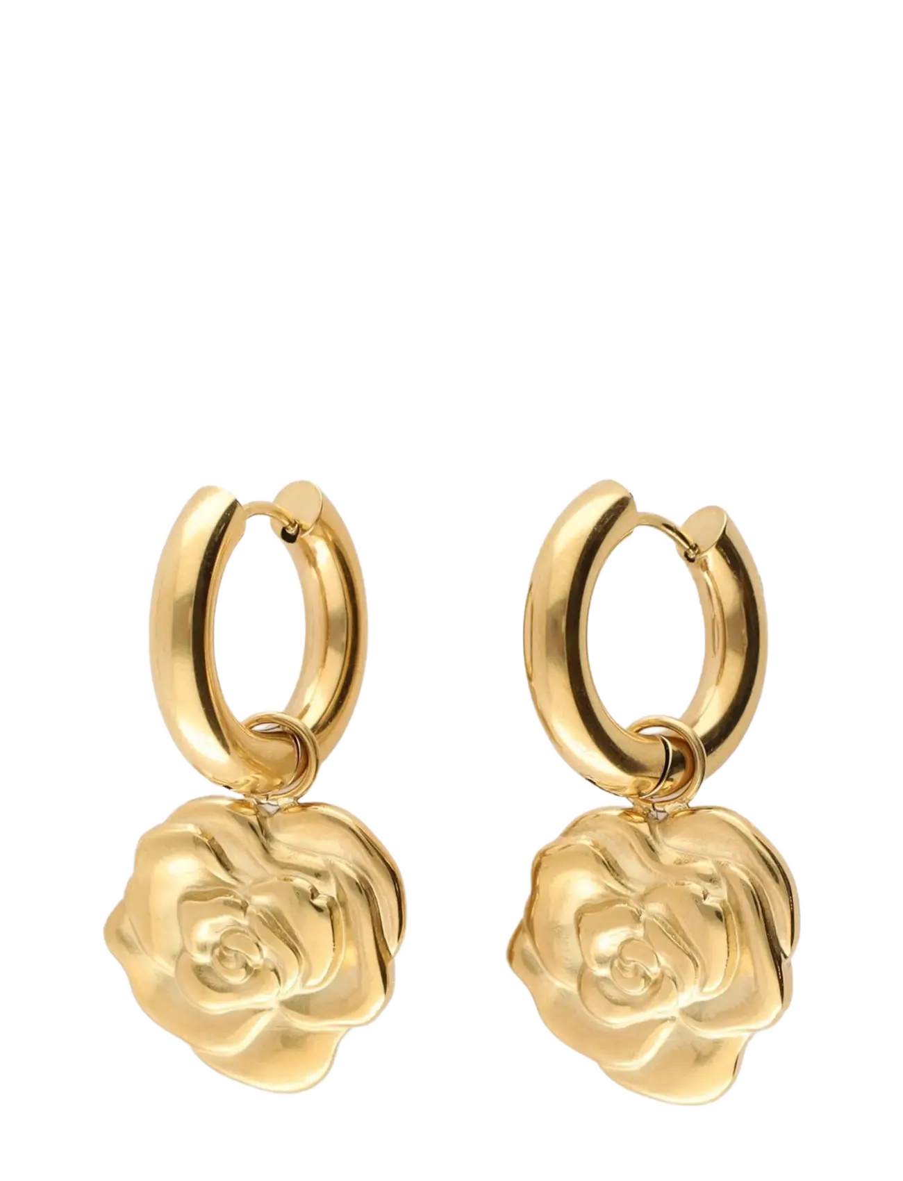 My Jewellery Earring rose - Hoops - GOLD / gold