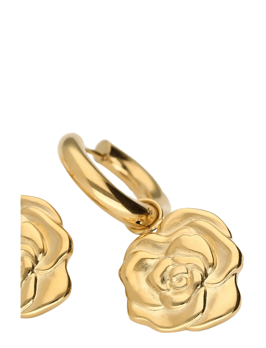 My Jewellery - Earring rose - pendant earrings - gold - 1