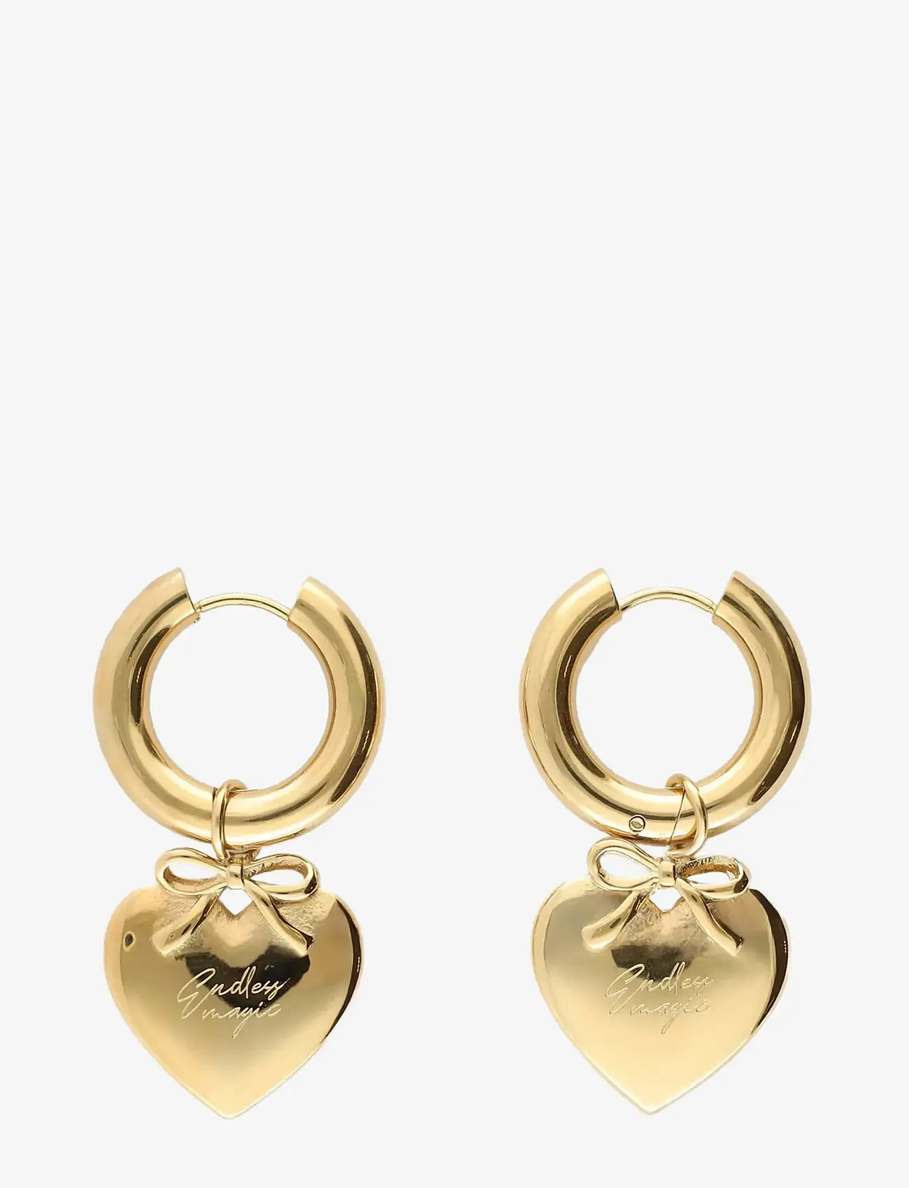 My Jewellery - Earrings heart New York - hoops - gold - 0