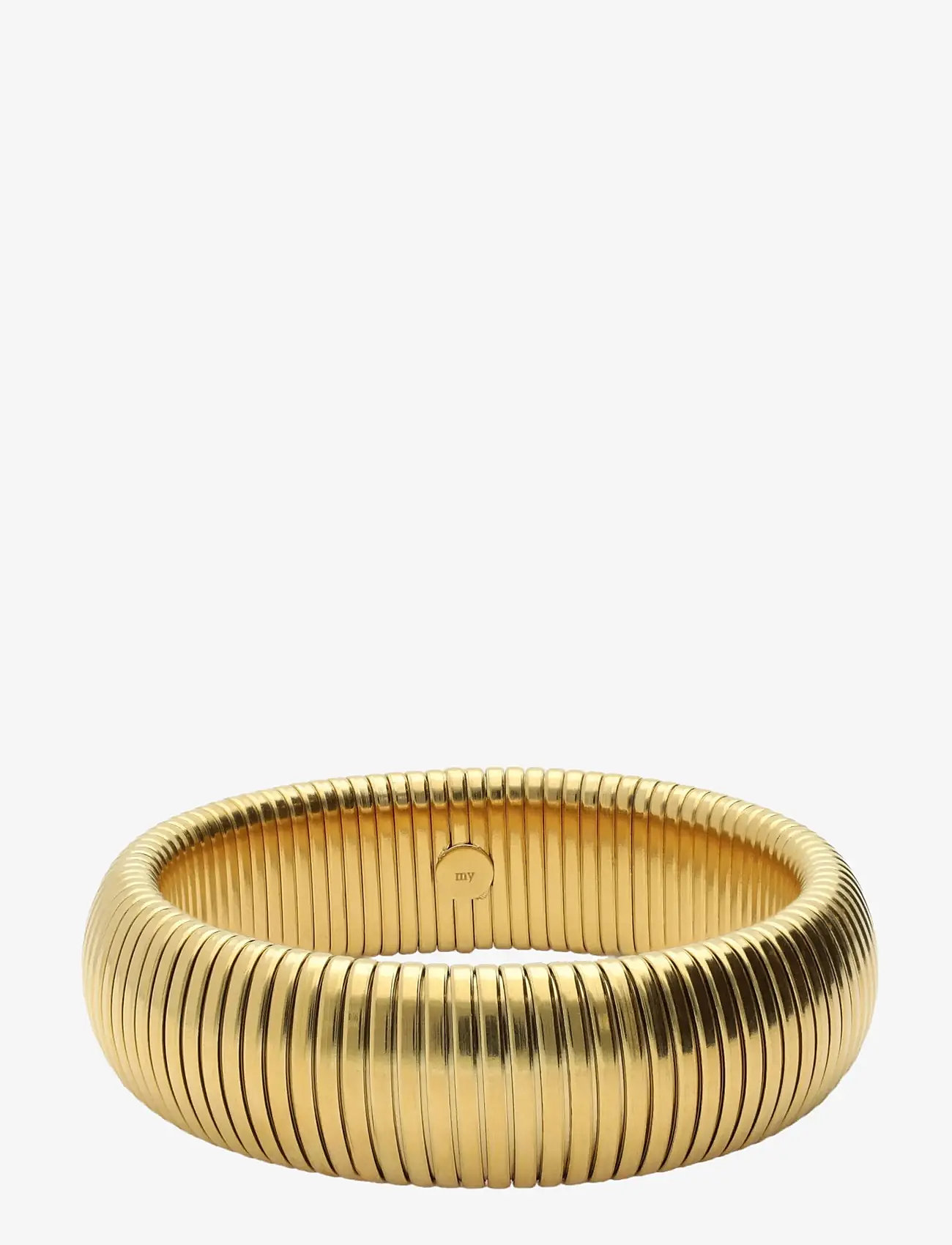 My Jewellery - Bangle elastic stripe XL 20 mm - bangles - gold - 0