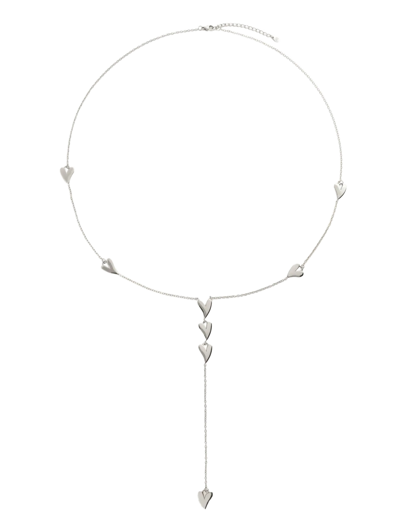 My Jewellery Necklace Y 8 hearts - Halsketten - SILVER / silver