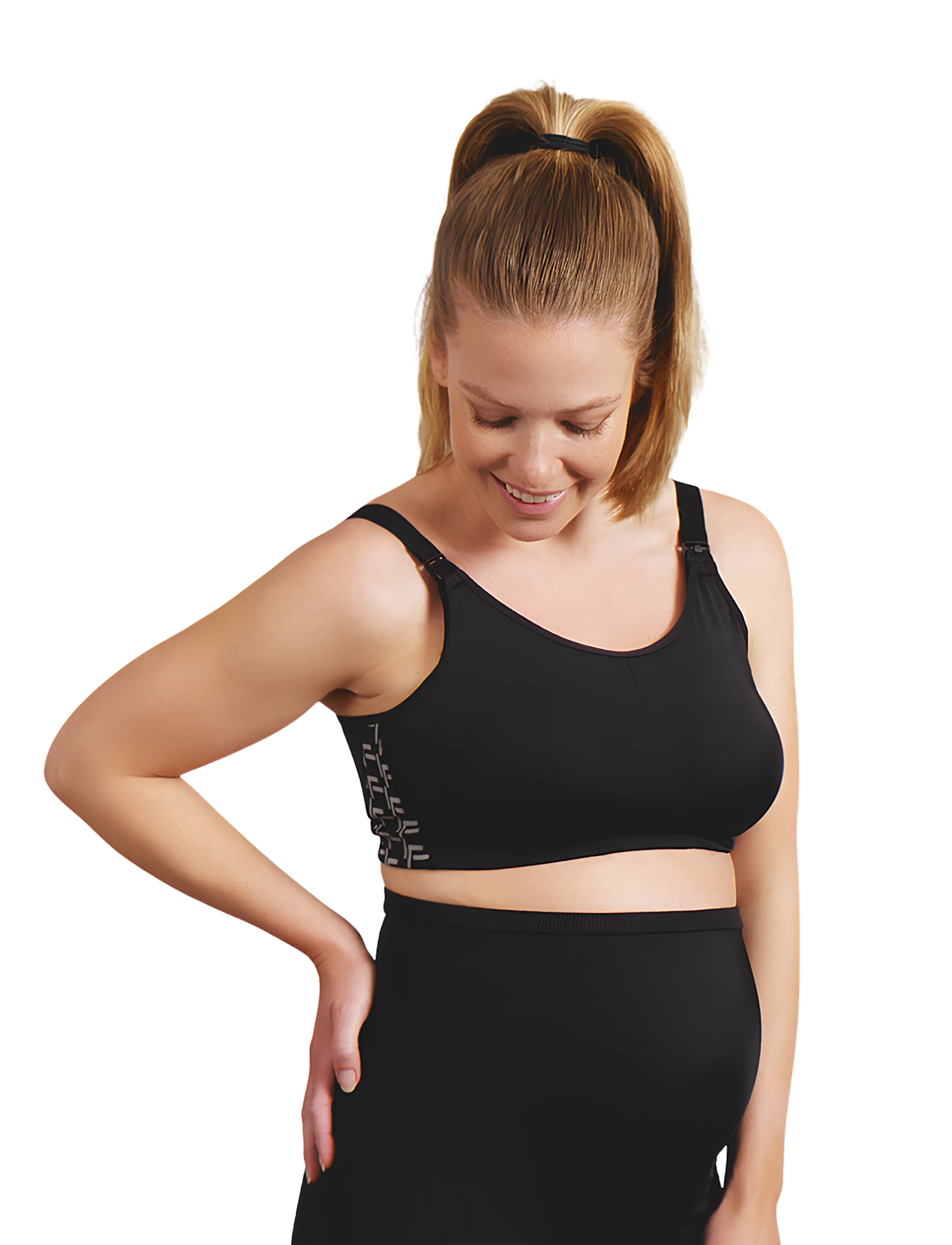 MyBelly - Mami Maternity & nursing sports bra - unterwäsche - black - 4