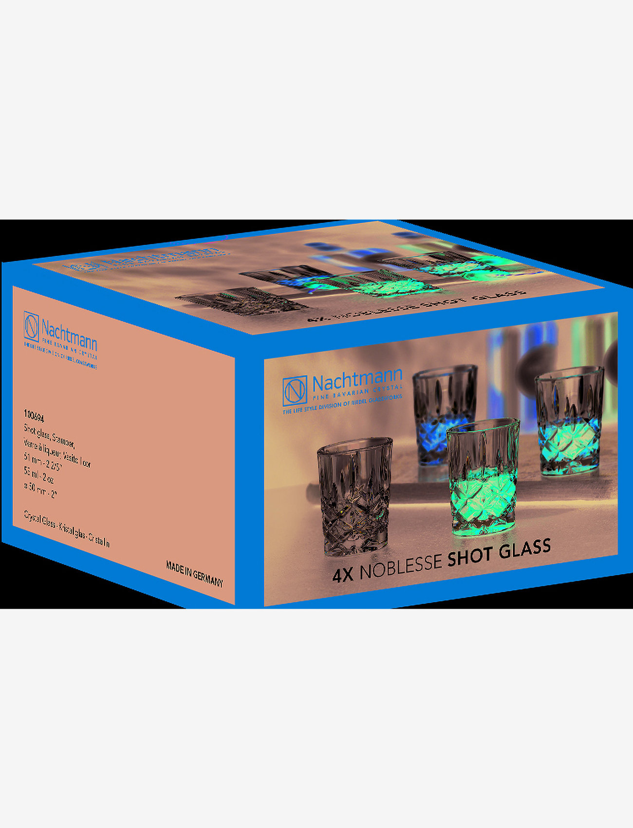 Nachtmann - Noblesse Shotglas 4-pack - osta hinna alusel - clear glass - 1