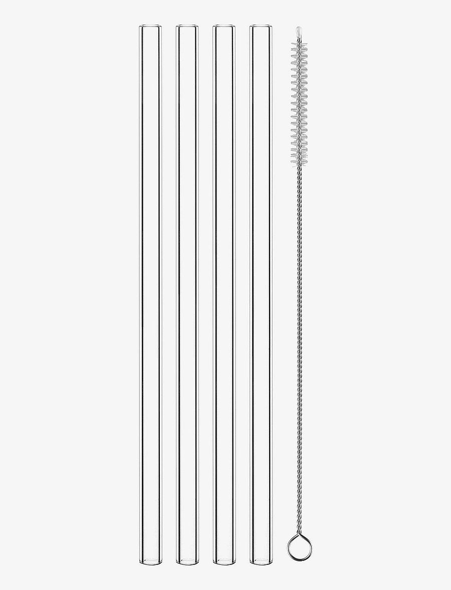 Nachtmann - Tastes Good Longdrink 4-pack with 4 glass straws - kokteili- ja martiiniklaasid - clear - 4