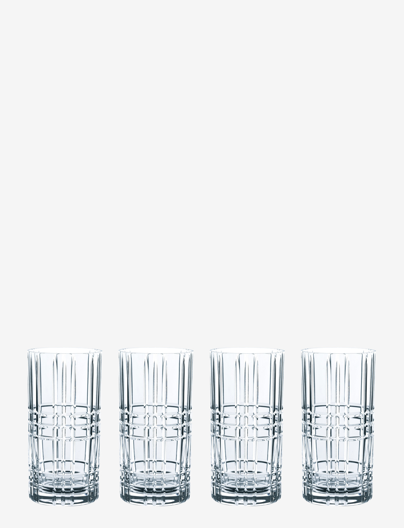 Nachtmann - Tastes Good Longdrink 4-pack with 4 glass straws - cocktail & longdrinkgläser - clear - 1