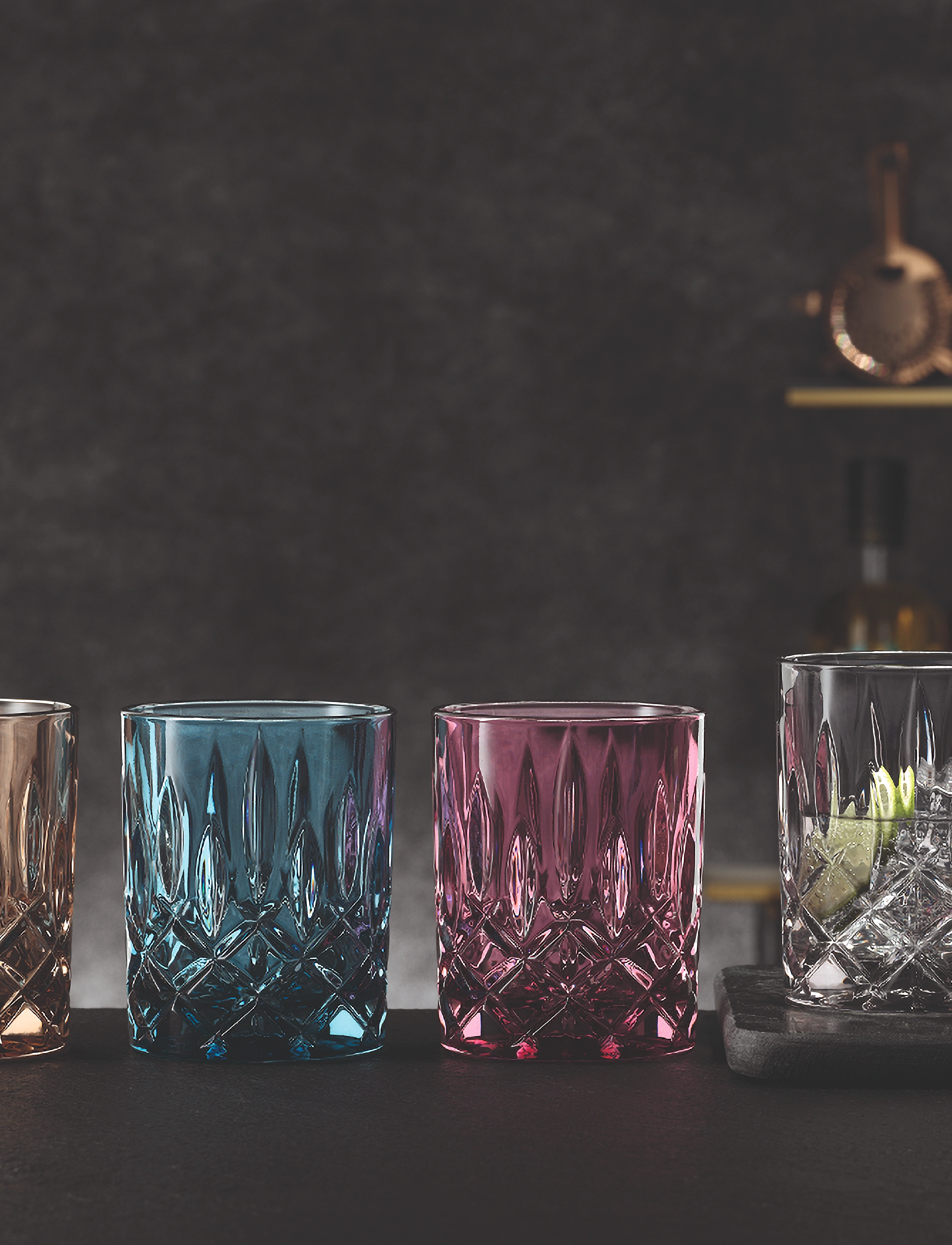 Nachtmann Noblesse Tumbler 2-P, 29 CL, Glass, Braun - Whiskey & Cognac Homeware