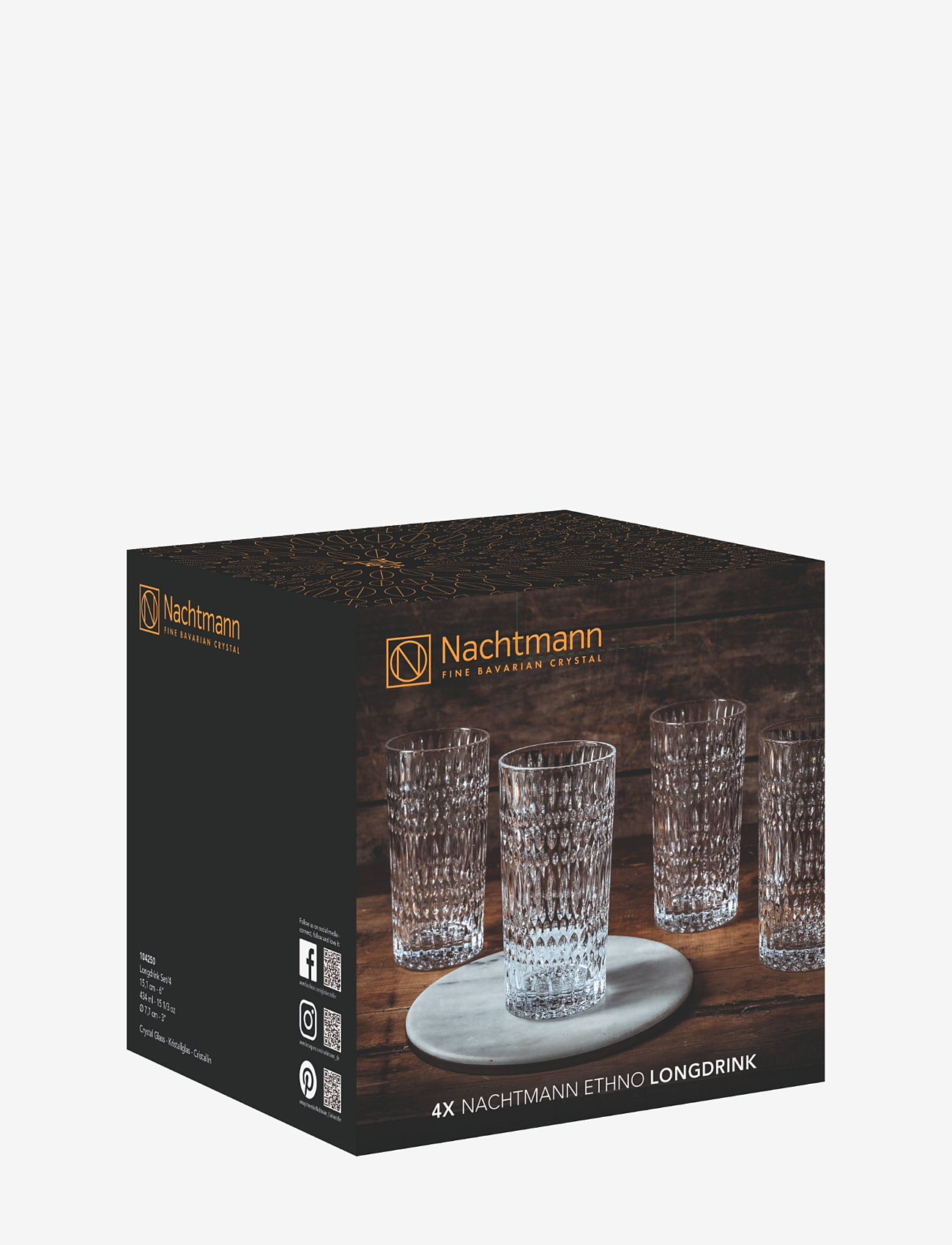 Nachtmann - Ethno Longdrink  4-p - köp efter pris - clear - 2