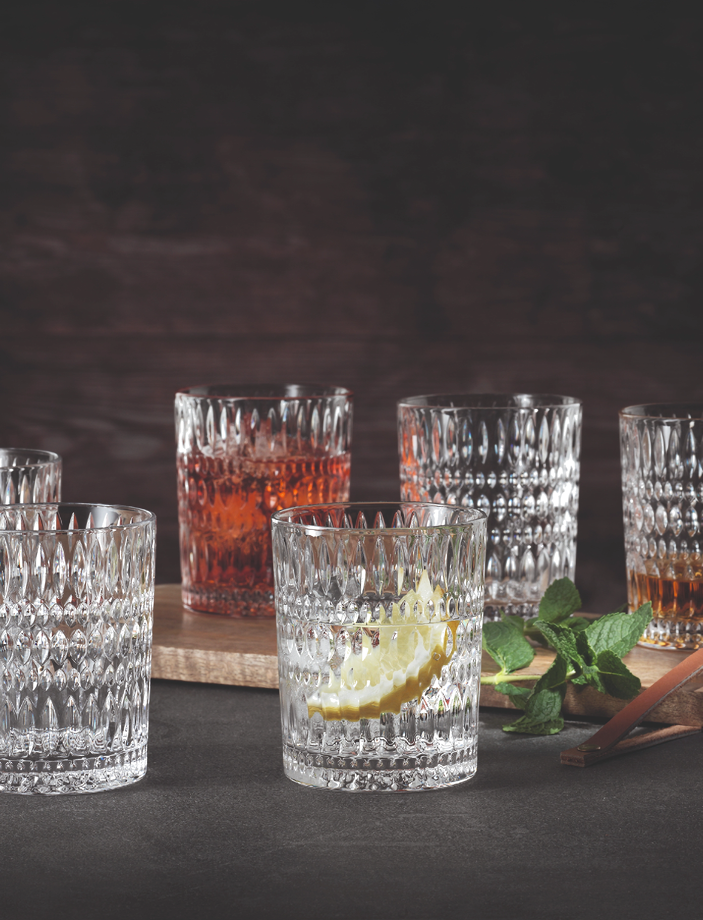 Nachtmann - Ethno Tumbler 4-p - whiskey- & cognacgläser und schwenker - clear - 5