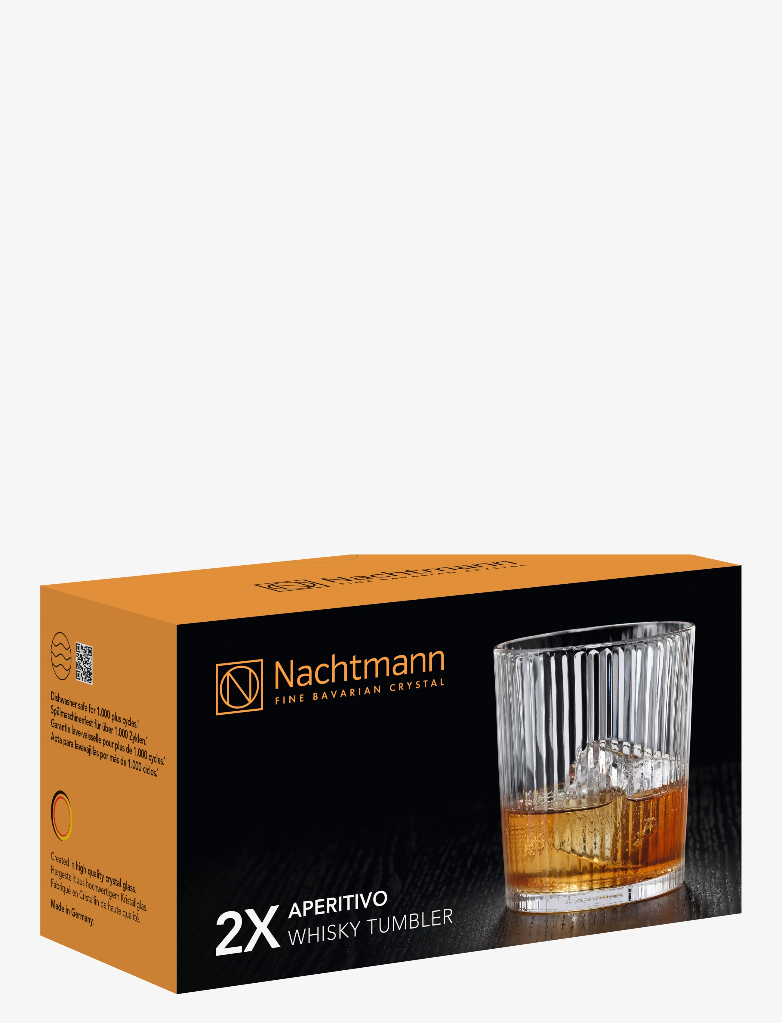 Nachtmann - Aperitivo Tumbler 2-pakning - whiskyglass & cognacglass - clear - 2