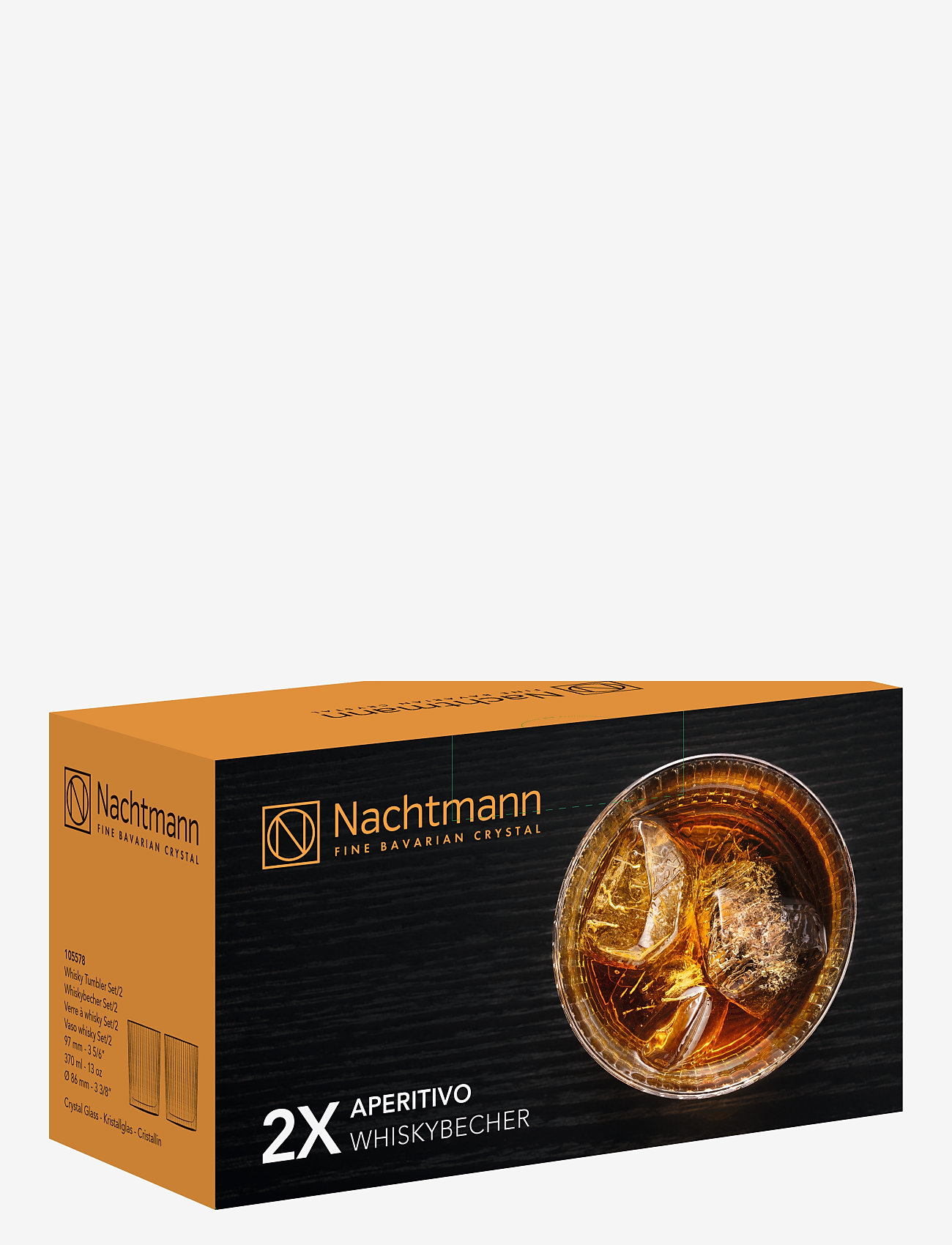Nachtmann - Aperitivo Tumbler 2-pak - whiskyglas & cognacglas - clear - 3