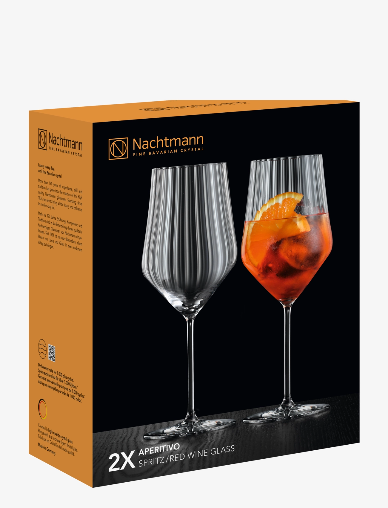 Nachtmann - Aperitivo Spritz Glass  2-p - kieliszki do kaktaili i martini - clear - 2