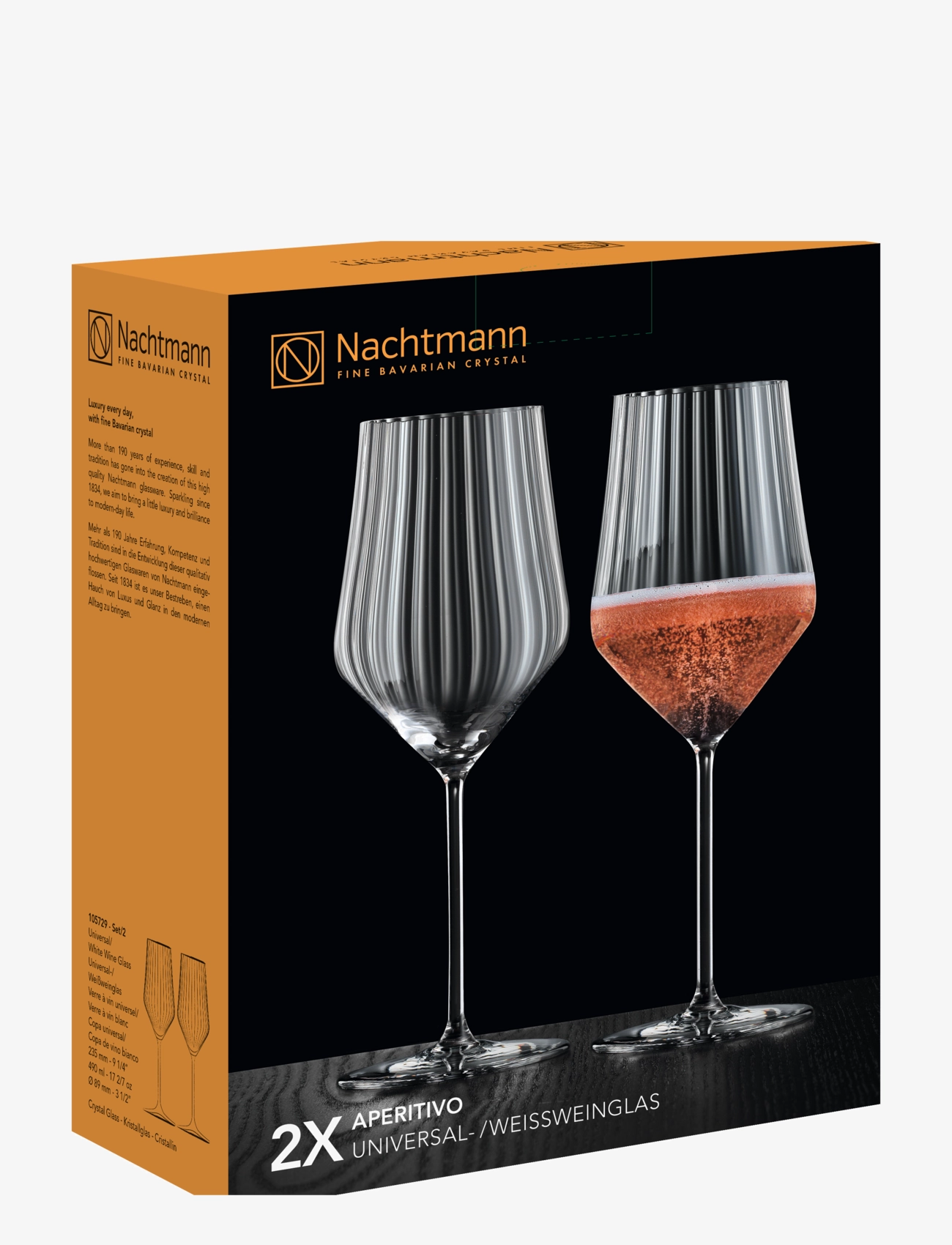 Nachtmann - Aperitivo Universal 2-pack - vitvinsglas - clear - 2