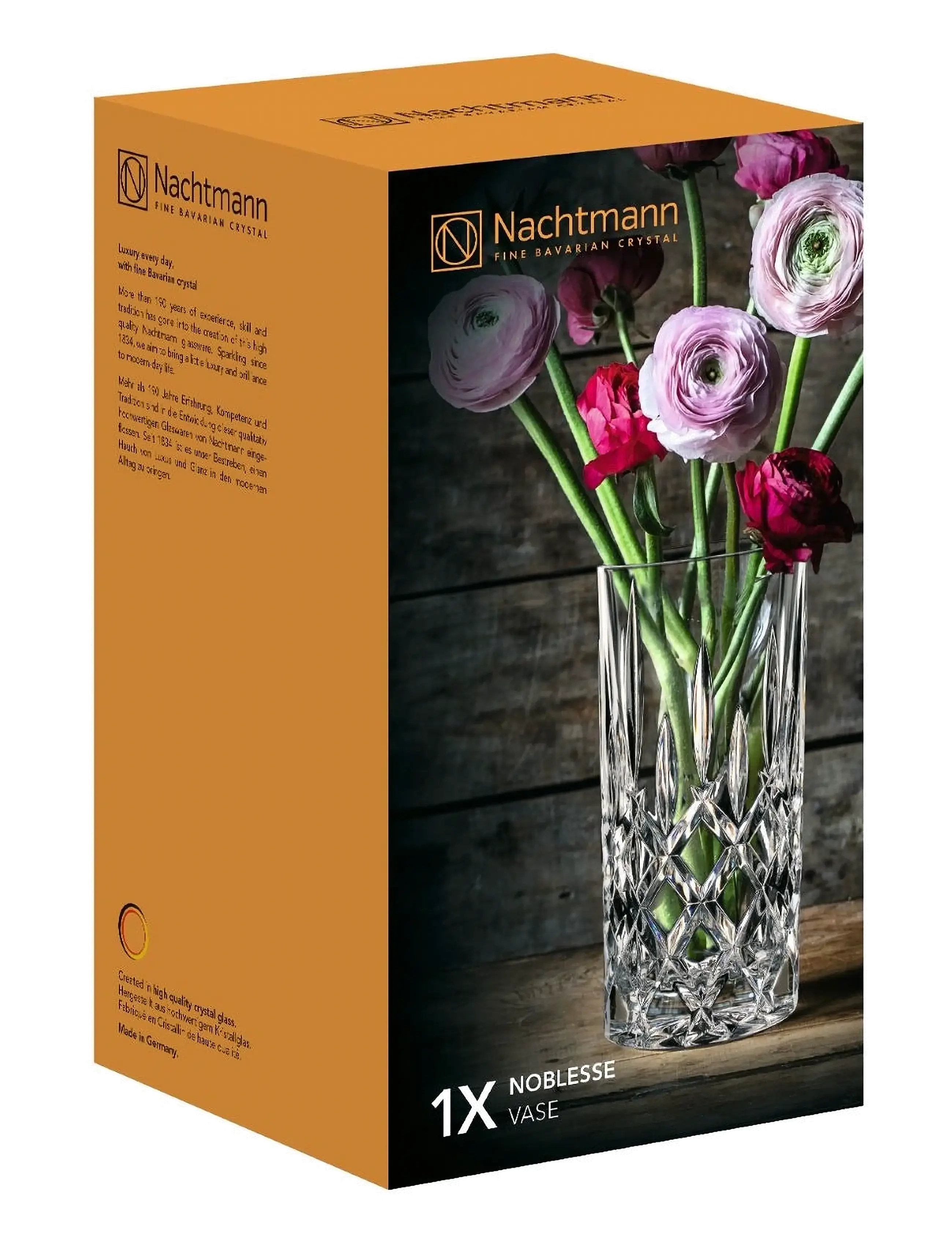 Nachtmann - Noblesse vase 23 cm - vaser - clear - 2