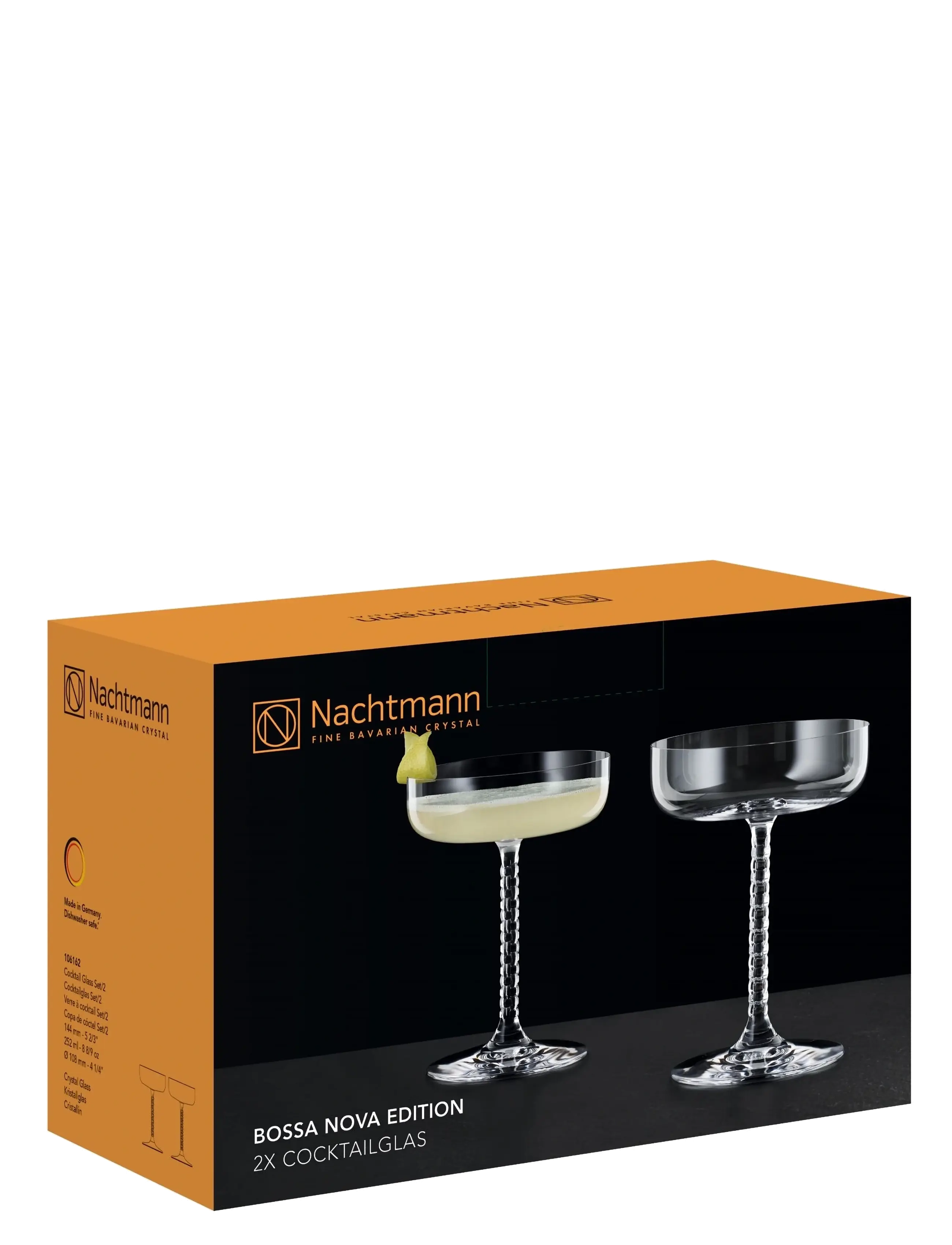 Nachtmann - Bossa Nova Cocktail Glass 2-pack - cocktail & longdrinkgläser - clear - 2
