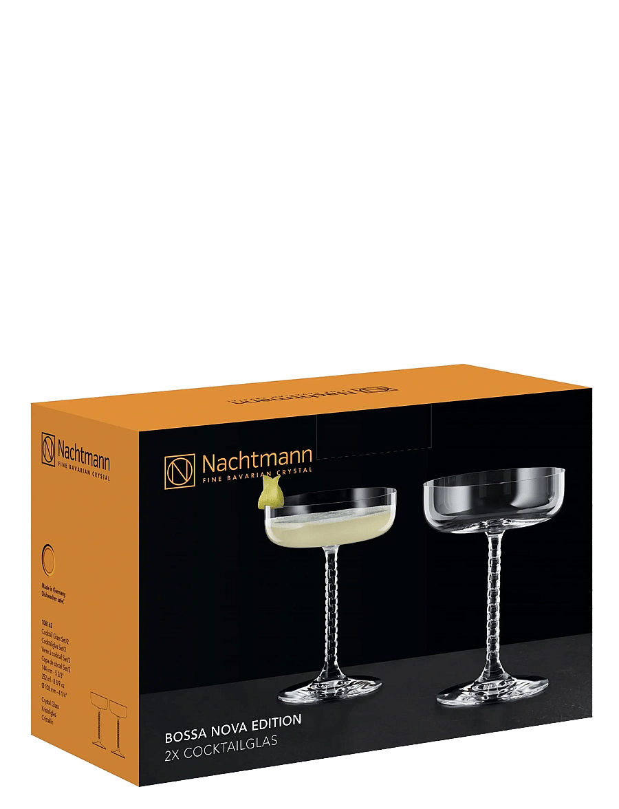 Nachtmann - Bossa Nova Cocktail Glass 2-pack - cocktail & longdrinkgläser - clear - 2