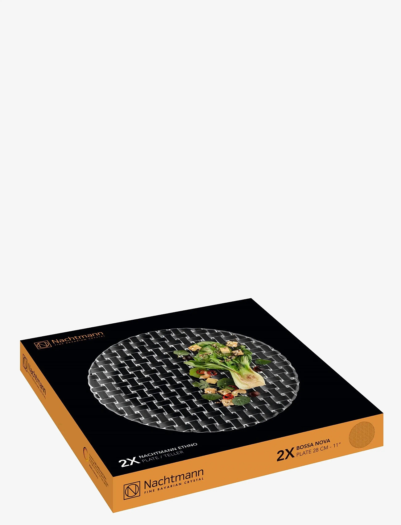Nachtmann - Bossa Nova Plate 2-pack - middagstallerkner - clear - 2