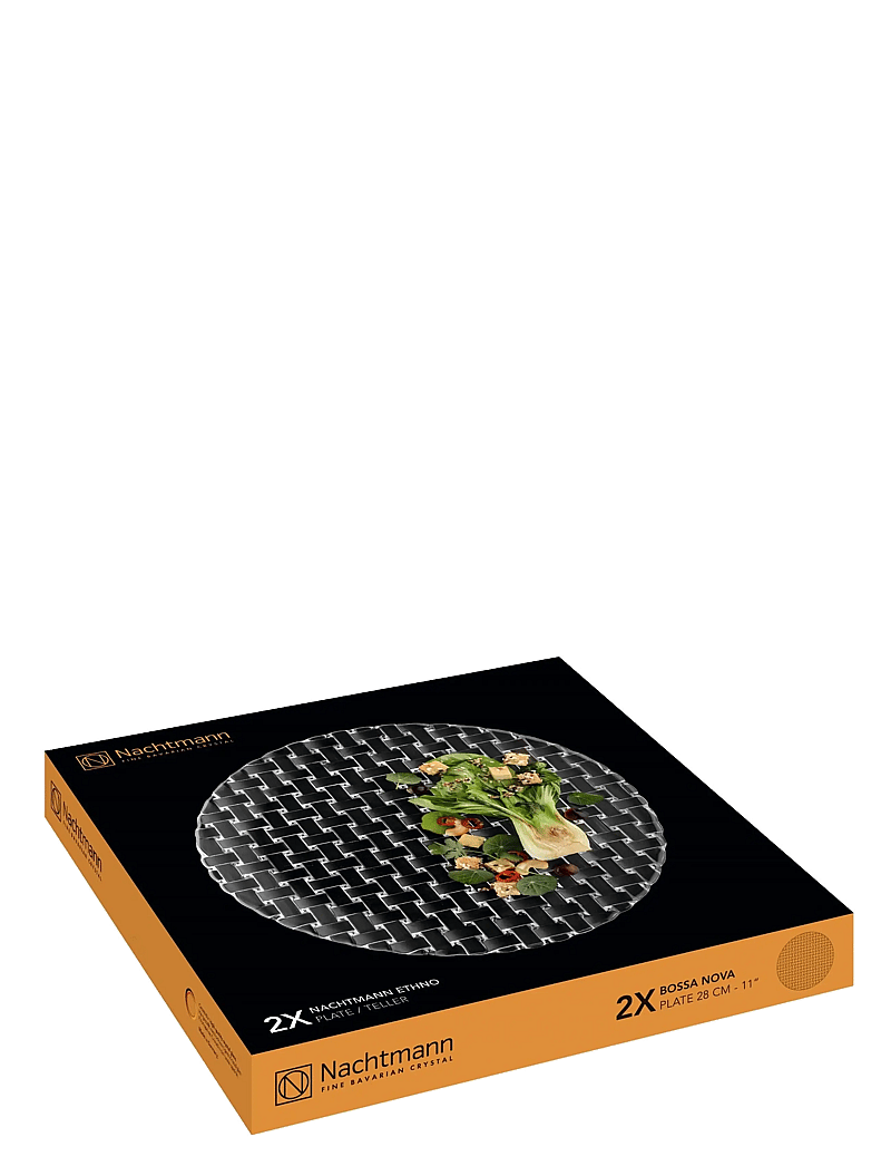 Nachtmann - Bossa Nova Plate 2-pack - praetaldrikud - clear - 2