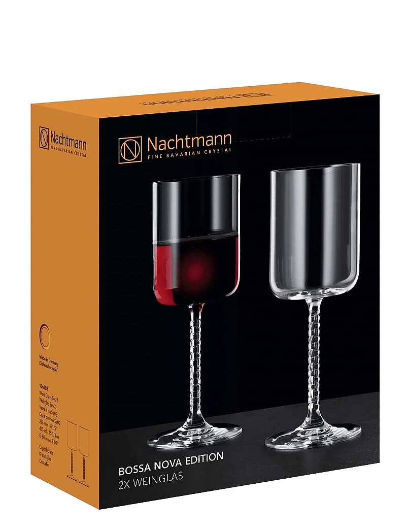 Nachtmann - Bossa Nova Wine glass 2-pack - punase veini pokaalid - clear - 2