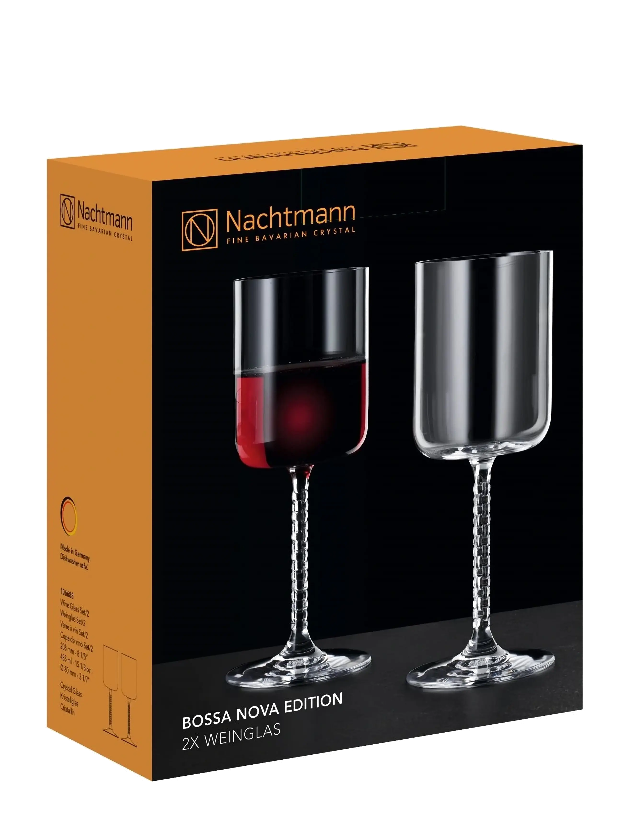 Nachtmann - Bossa Nova Wine glass 2-pack - rotweingläser - clear - 2