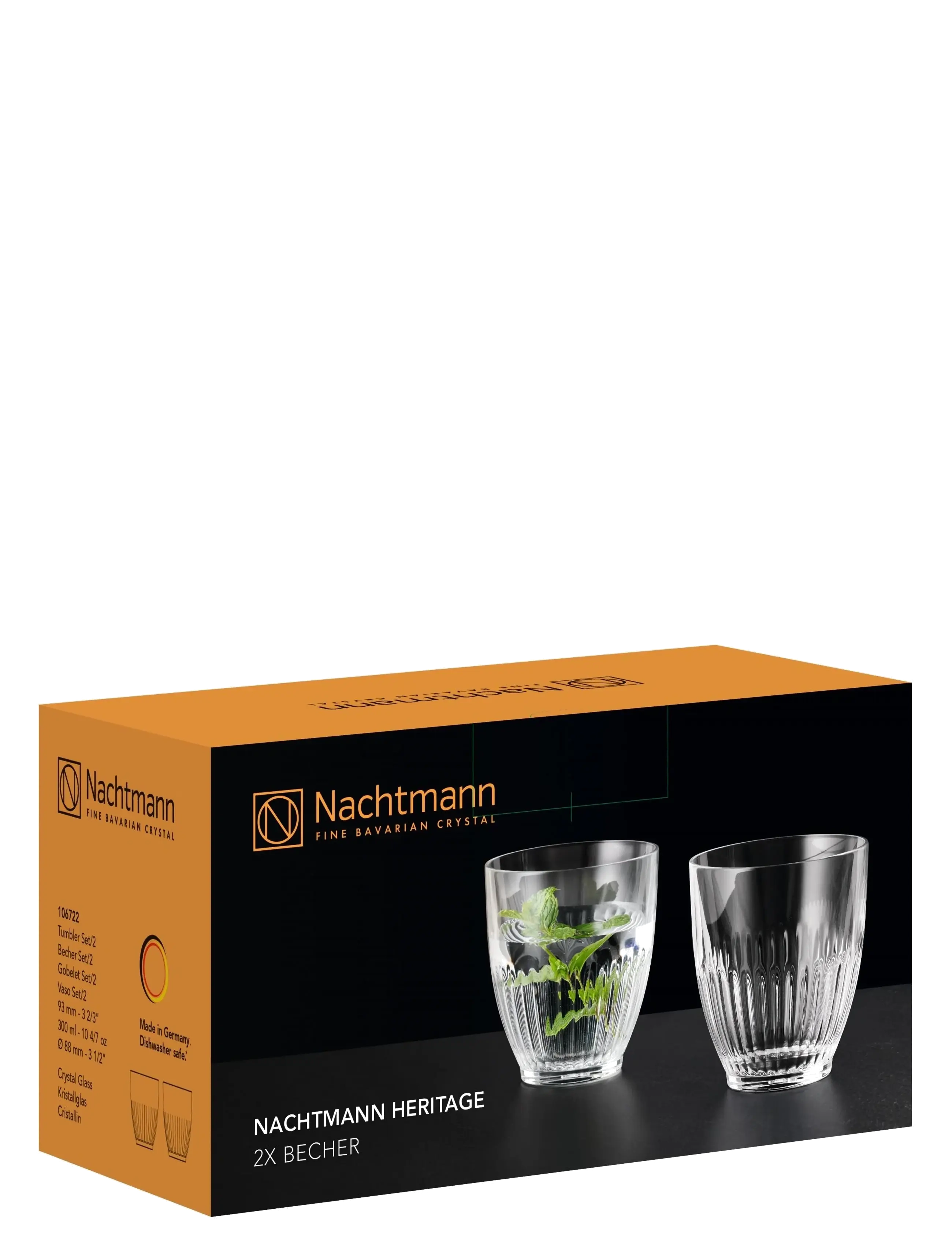 Nachtmann - Heritage Tumbler 2-pack - dricksglas - clear - 3