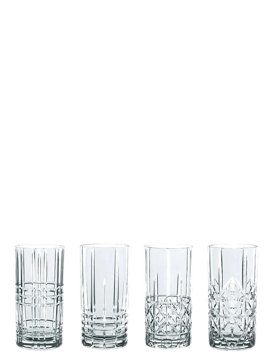 Nachtmann - Highland Longdrink 37,5cl 4-pack - cocktail & longdrinkgläser - clear glass - 0