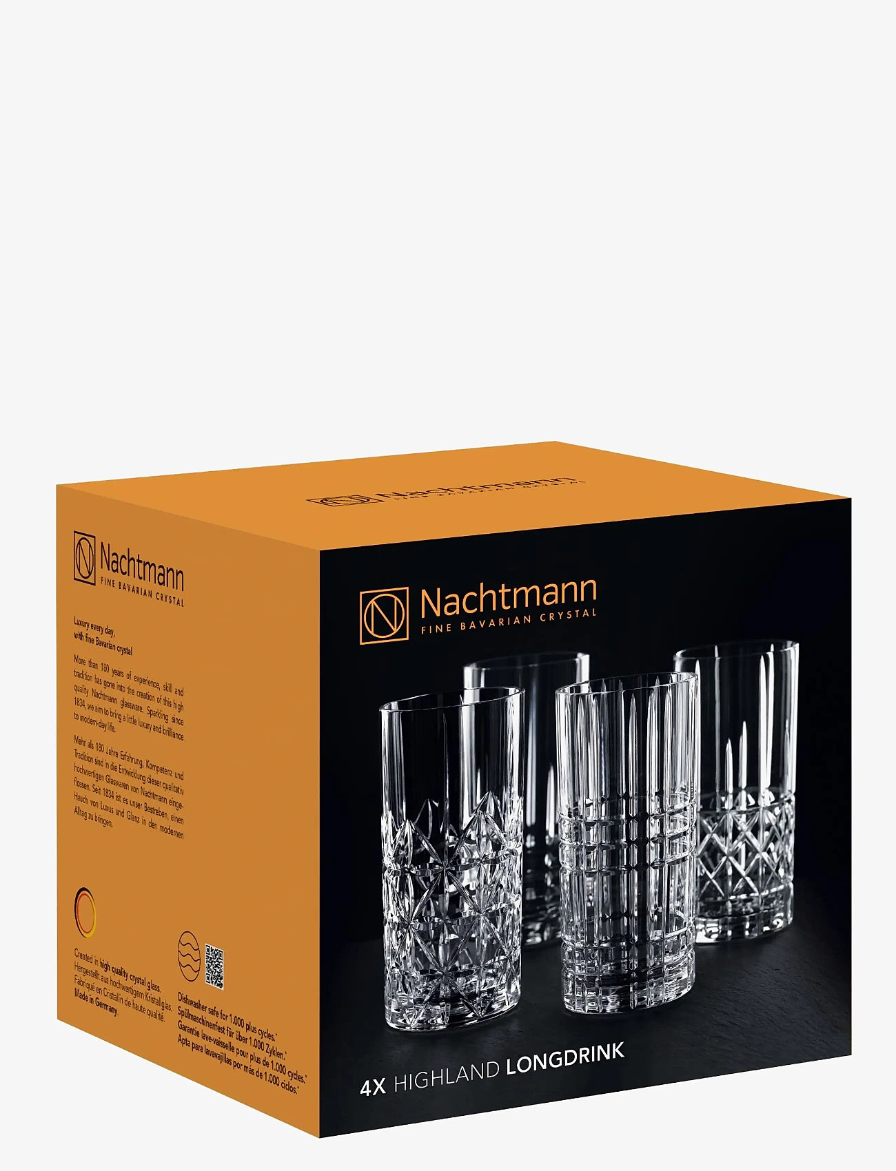 Nachtmann - Highland Longdrink 37,5cl 4-pack - nach preis einkaufen - clear glass - 1