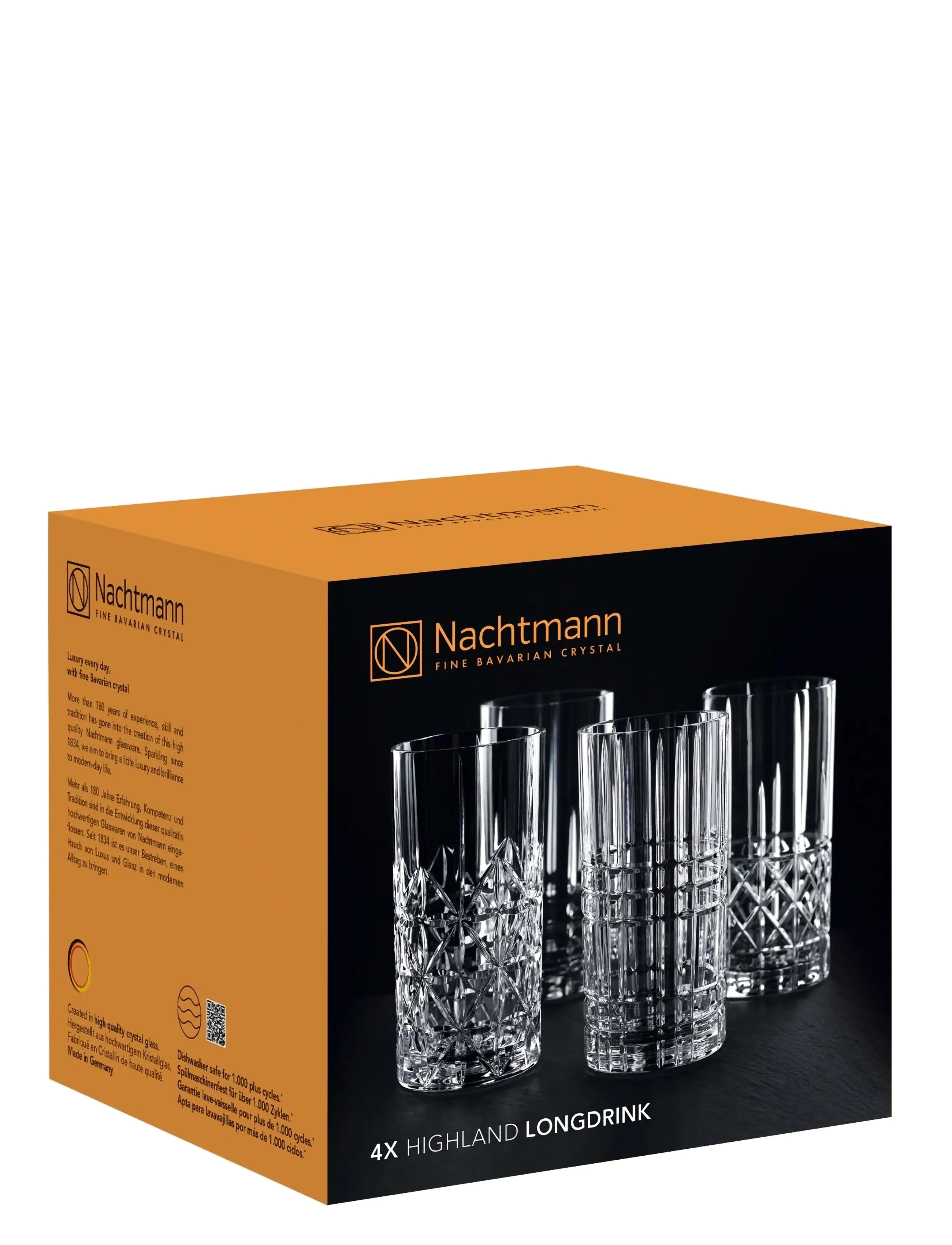 Nachtmann - Highland Longdrink 37,5cl 4-pack - köp efter pris - clear glass - 2