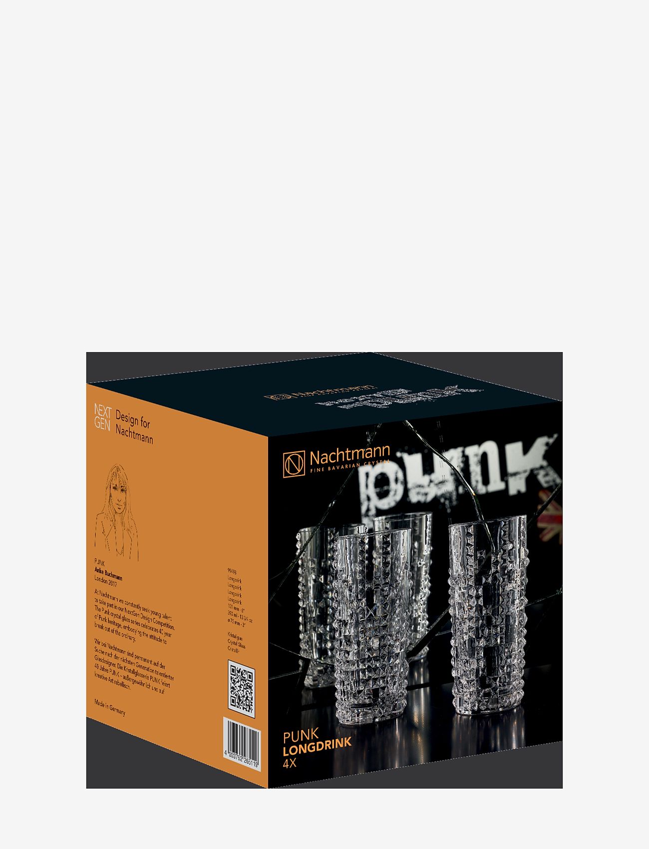 Nachtmann - Punk Longdrink 39cl 4-p - martiniglass & cocktailglass - clear glass - 2