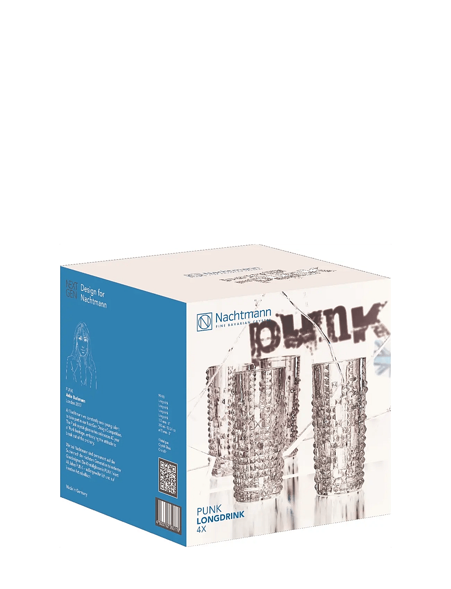 Nachtmann - Punk Longdrink 39cl 4-pack - cocktail & longdrinkgläser - clear glass - 1