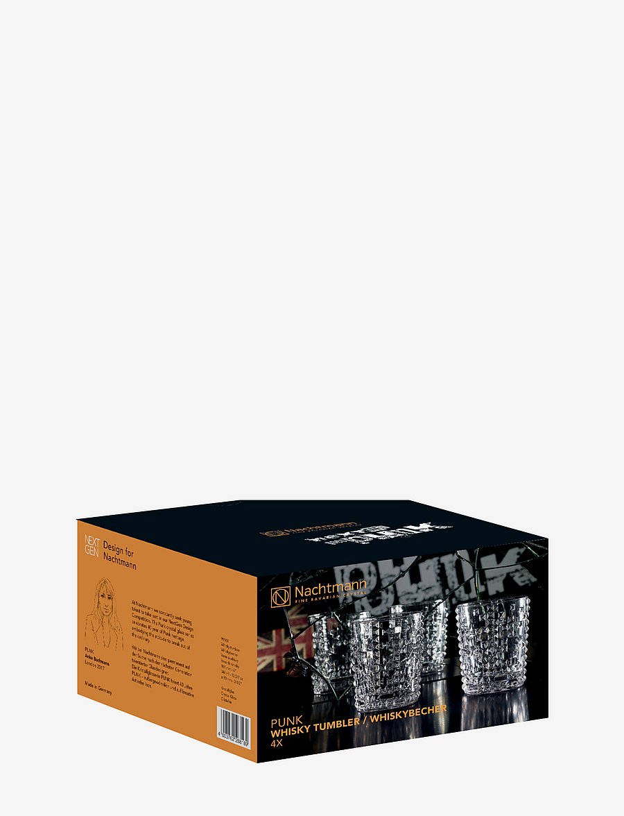 Nachtmann - Punk Tumbler 34,8cl 4-pack - viski- ja konjakiklaasid - clear glass - 2