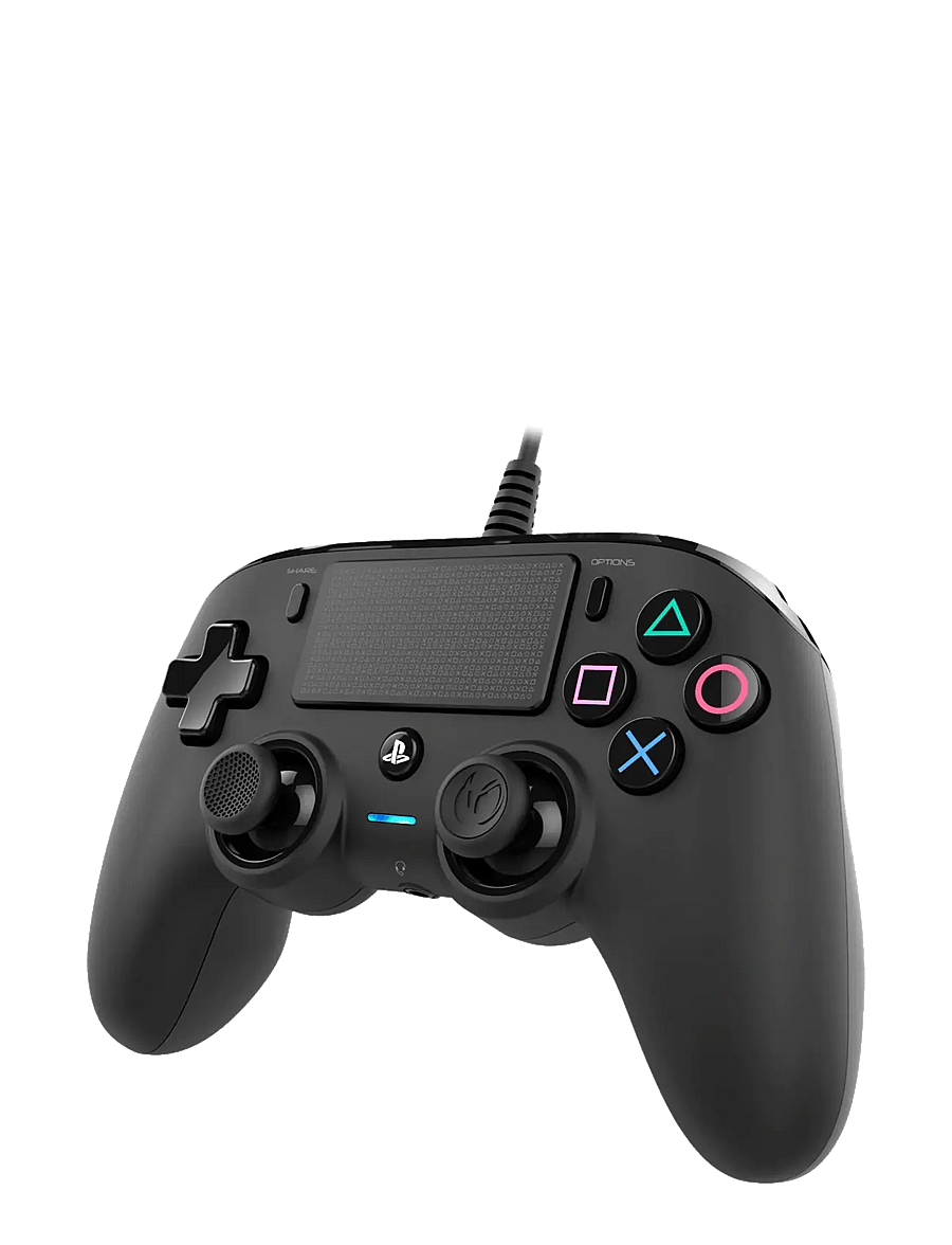 NACON - PS4 WIRED COMPACT CONTROLLER BLACK - puldid - black - 2