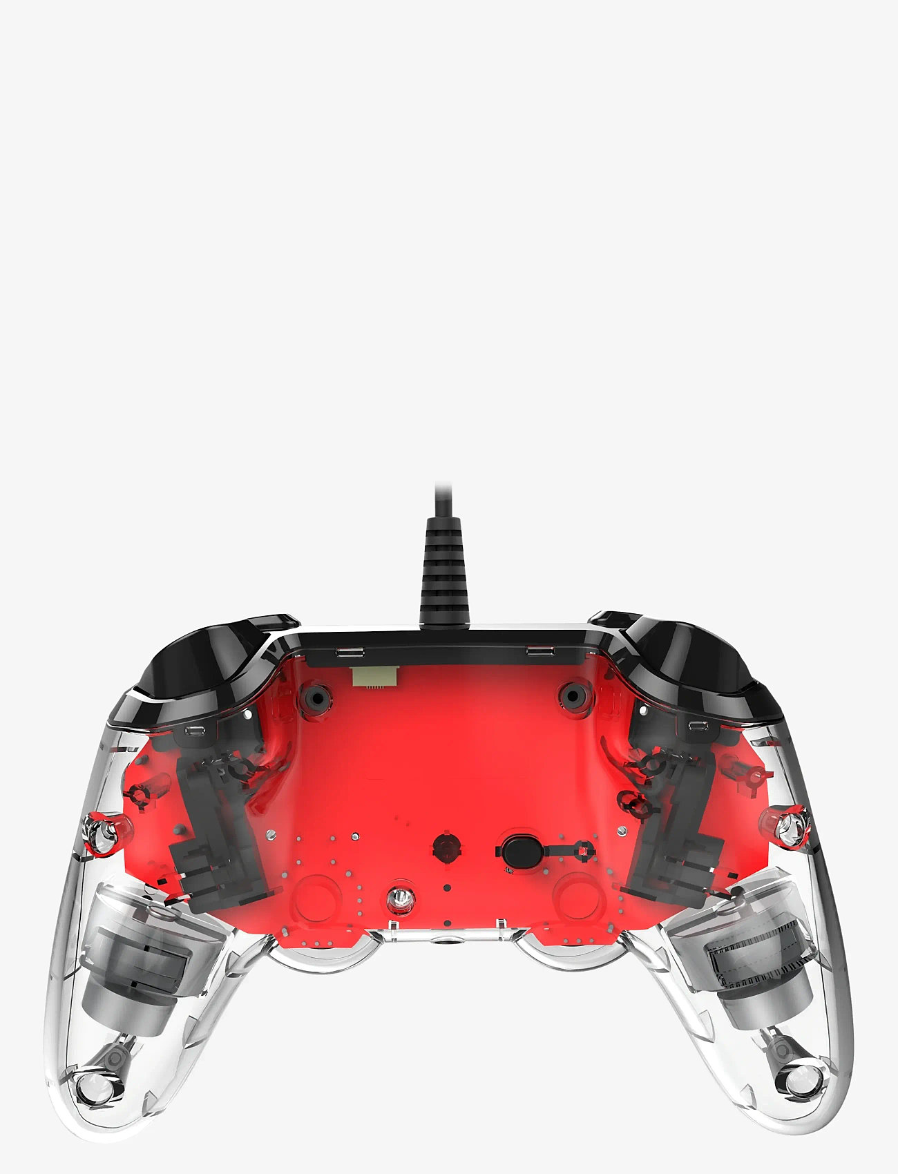 NACON - PS4 WIRED ILLUMINATED COMPACT CONTROLLER LIGHT RED - ohjaimet - red - 4