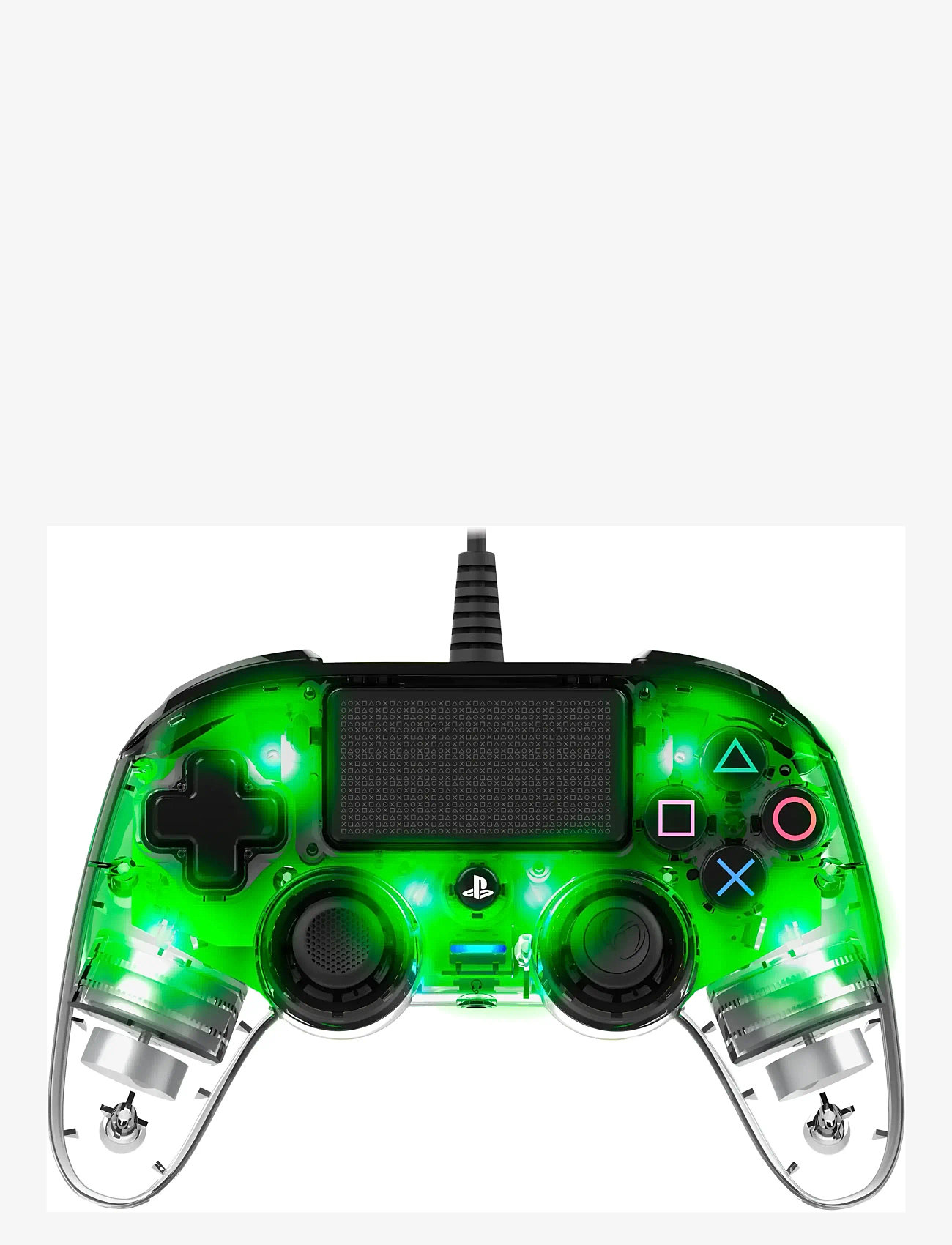 NACON - PS4 WIRED ILLUMINATED COMPACT CONTROLLER LIGHT GREEN - kontrolieri - green - 2
