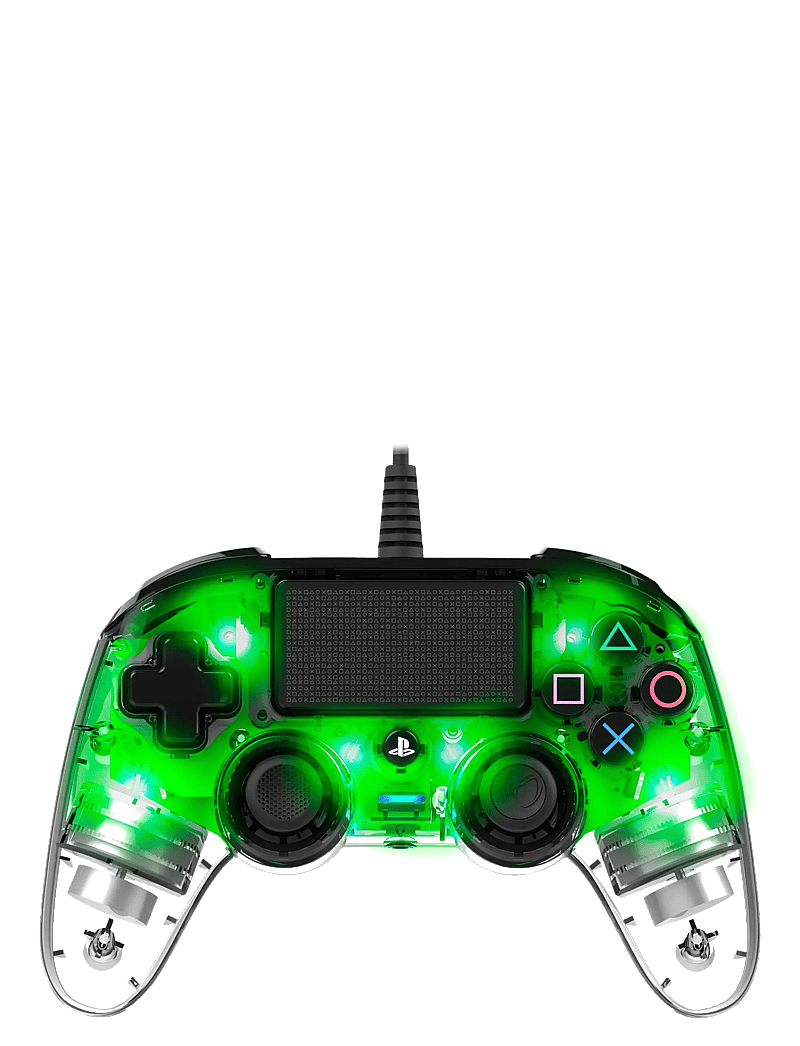 NACON - PS4 WIRED ILLUMINATED COMPACT CONTROLLER LIGHT GREEN - kontrolieri - green - 2