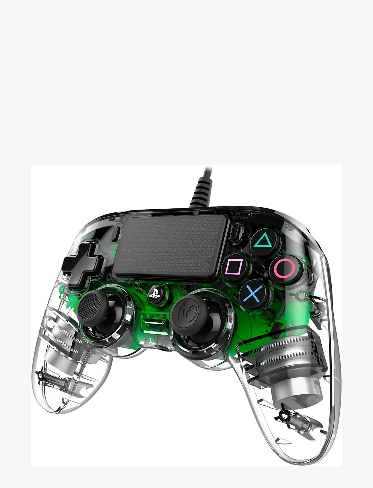 NACON - PS4 WIRED ILLUMINATED COMPACT CONTROLLER LIGHT GREEN - kontrolieri - green - 3