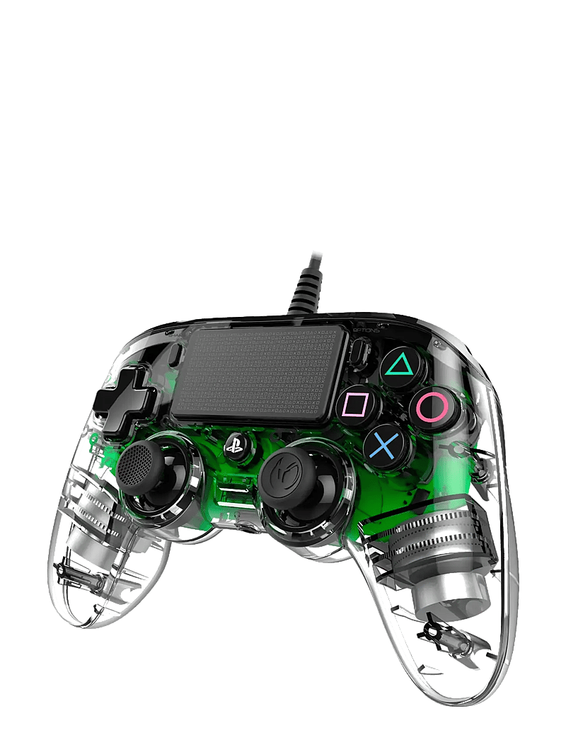 NACON - PS4 WIRED ILLUMINATED COMPACT CONTROLLER LIGHT GREEN - kontrolieri - green - 3