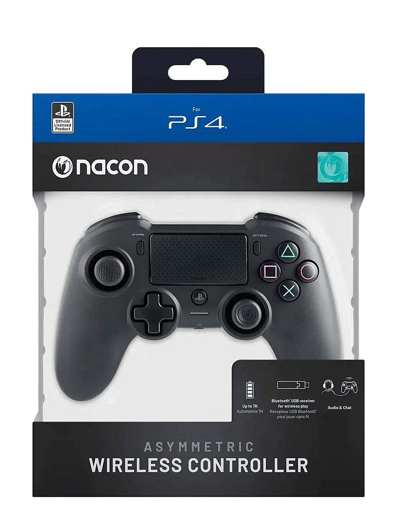 NACON - PS4 ASYMMETRIC WIRELESS CONTROLLER - controllere - black - 0