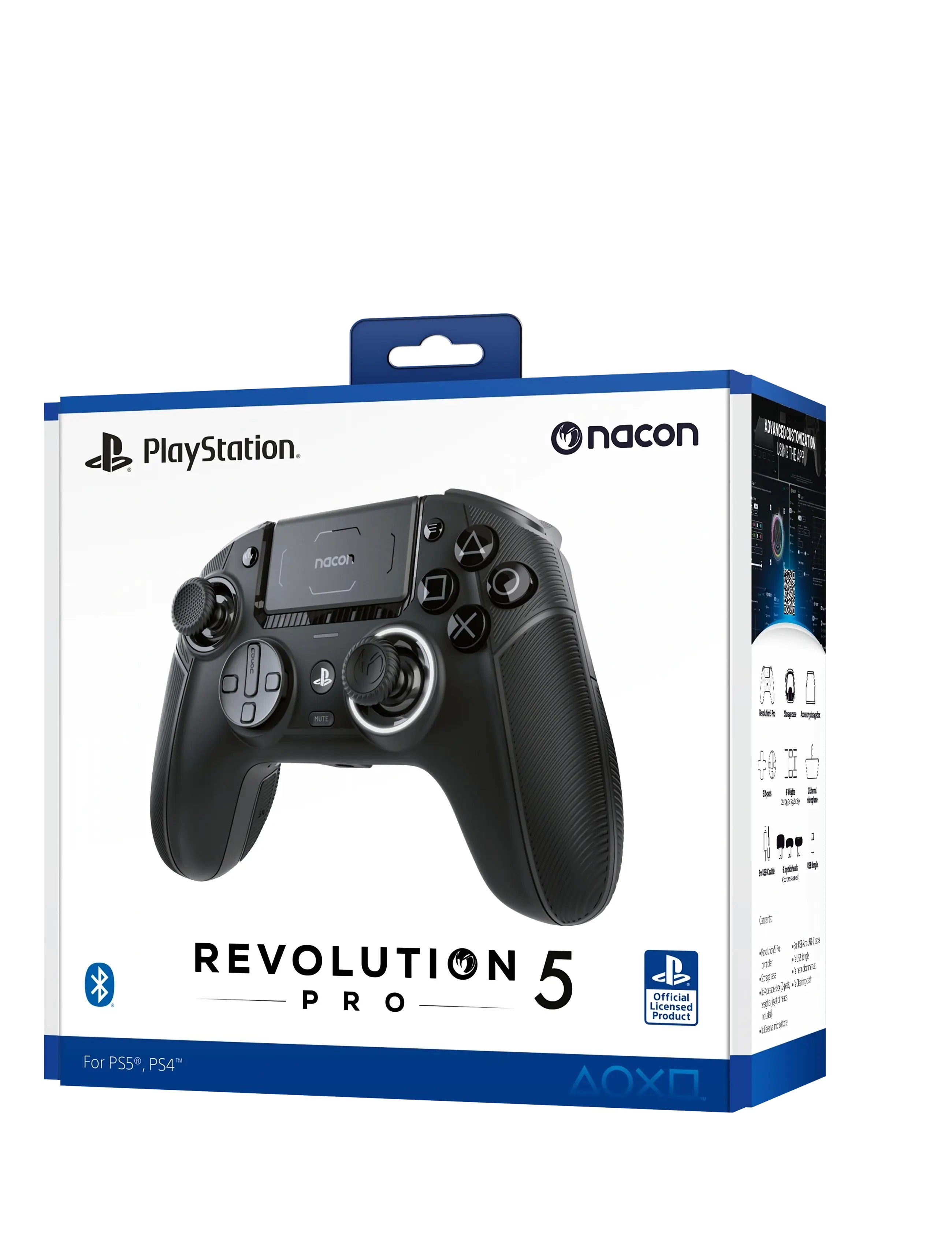 NACON Ps5 Revolution 5 Pro Controller Black, Børn, Controllers, Sort, Str: ONE SIZE