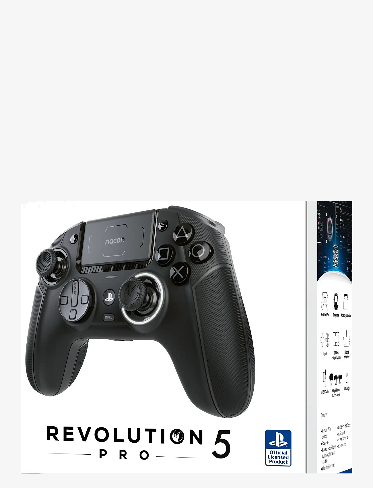 NACON - PS5 REVOLUTION 5 PRO CONTROLLER BLACK - puldid - black - 0