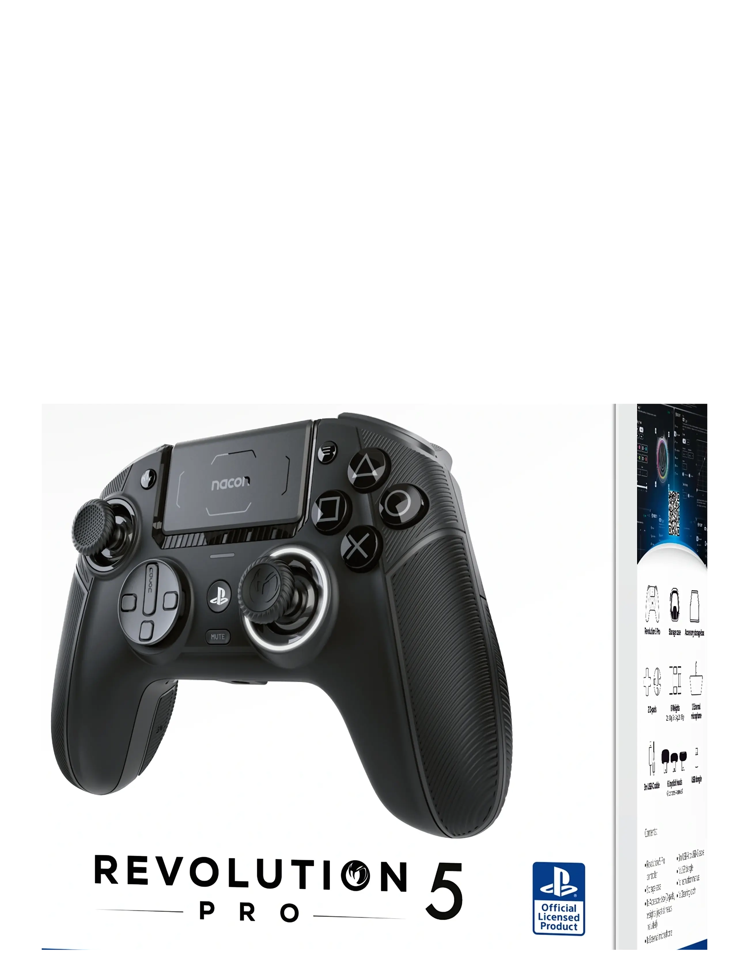 NACON PS5 REVOLUTION 5 PRO CONTROLLER BLACK - Gaming - BLACK / black