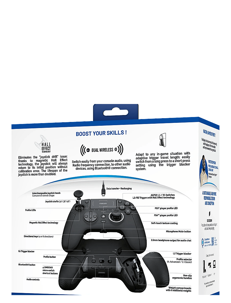 NACON - PS5 REVOLUTION 5 PRO CONTROLLER BLACK - controllere - black - 1
