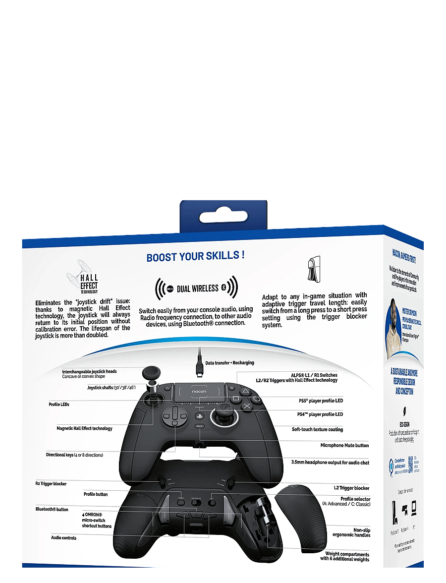 NACON - PS5 REVOLUTION 5 PRO CONTROLLER BLACK - puldid - black - 1