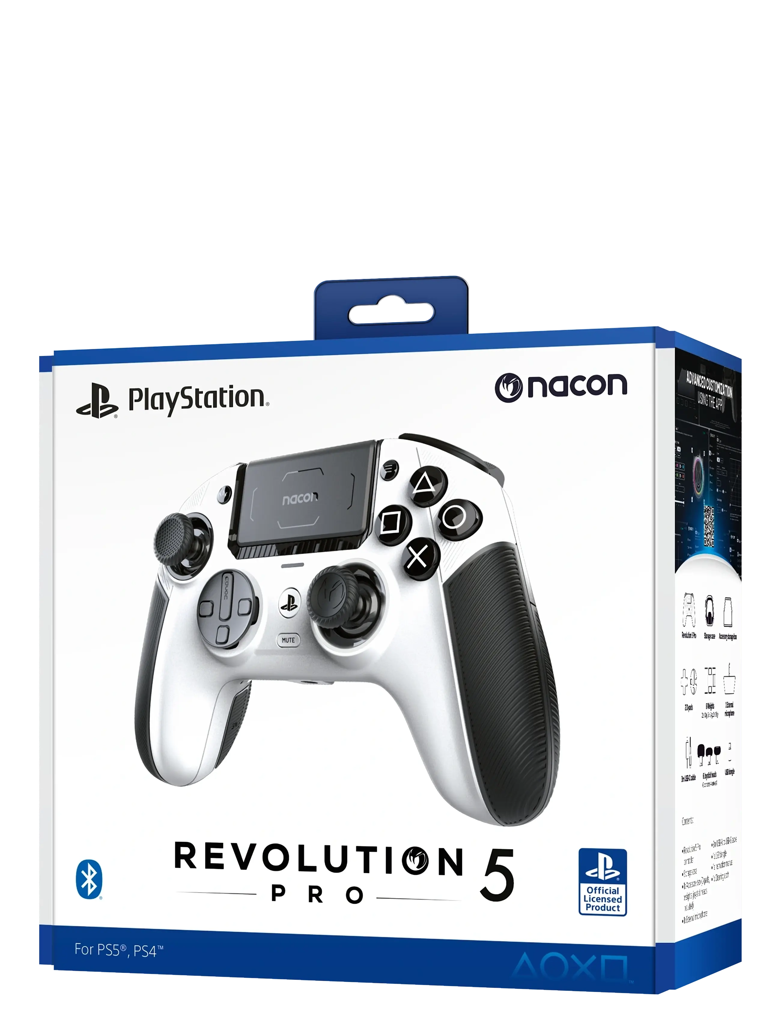 NACON Ps5 Revolution 5 Pro Controller White, Børn, Controllers, Hvid, Str: ONE SIZE