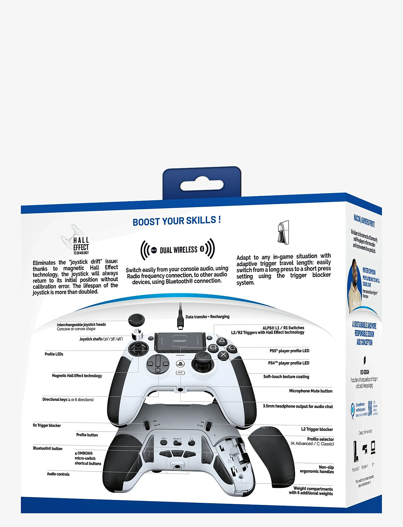 NACON - PS5 REVOLUTION 5 PRO CONTROLLER WHITE - controllers - white - 1