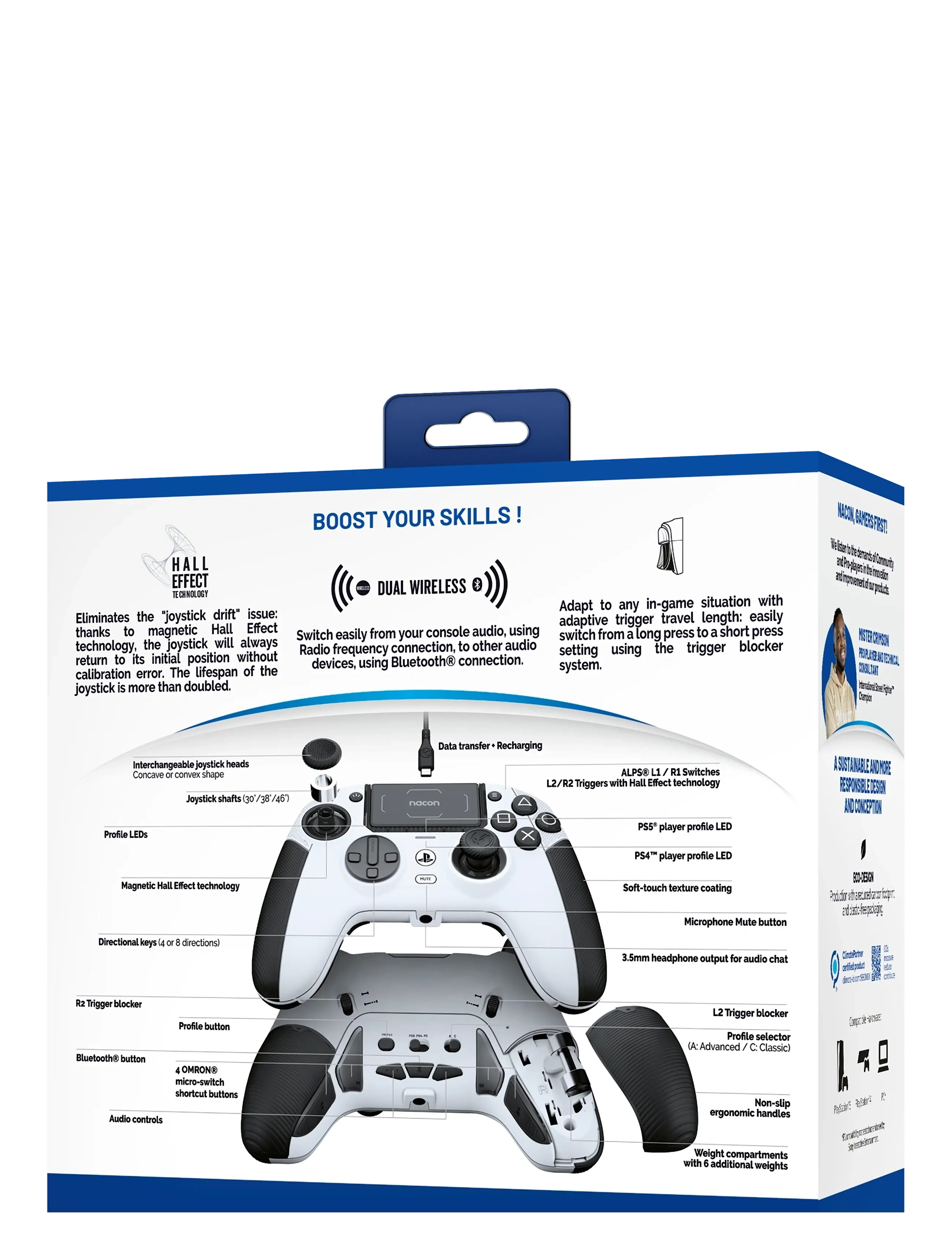 NACON - PS5 REVOLUTION 5 PRO CONTROLLER WHITE - kontrollere - white - 1